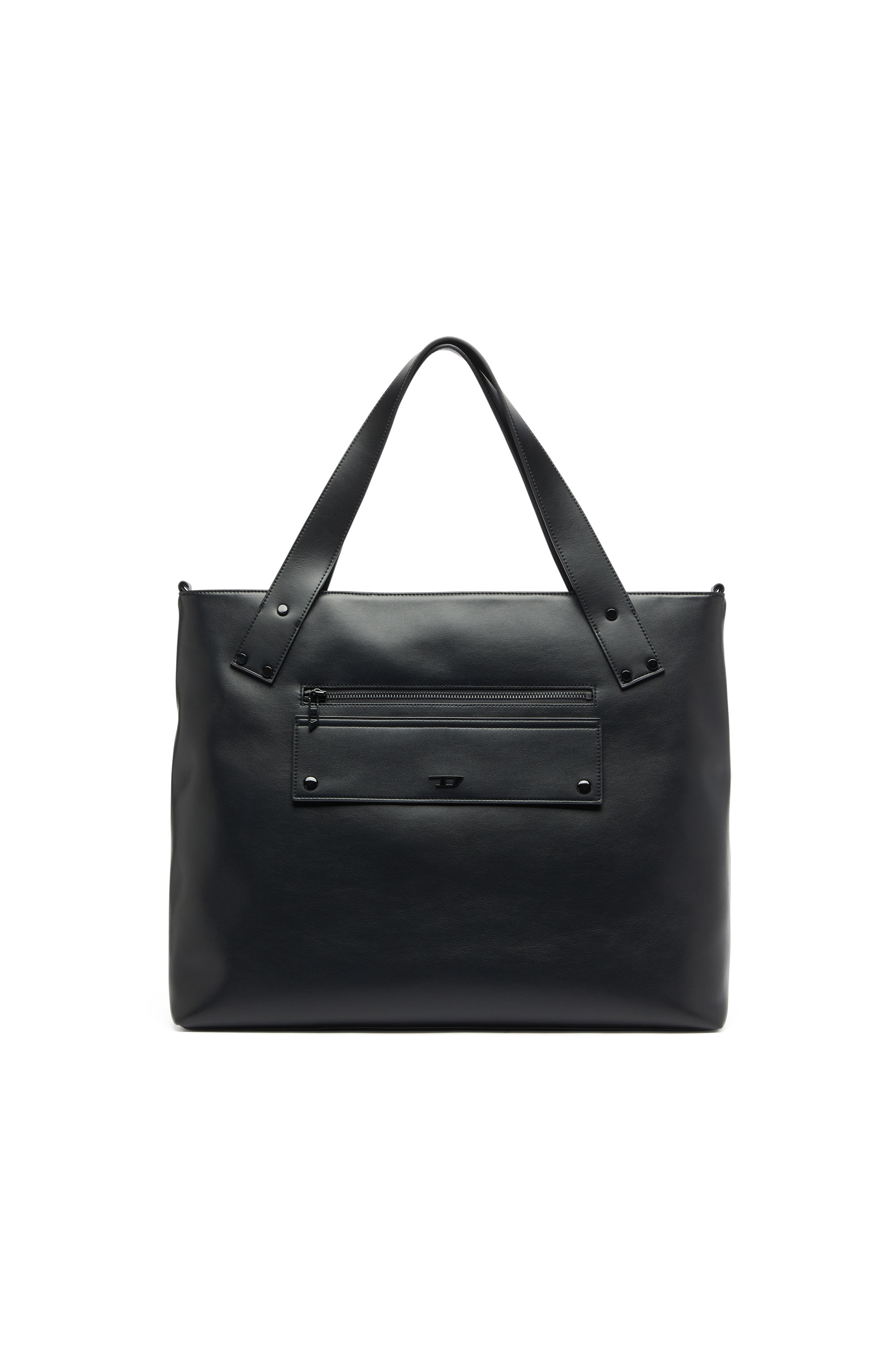 Diesel - RIVET-D TOTE E\W, Rivet-D - Shopping bag con zip e tasca con patta Uomo in Nero - 1
