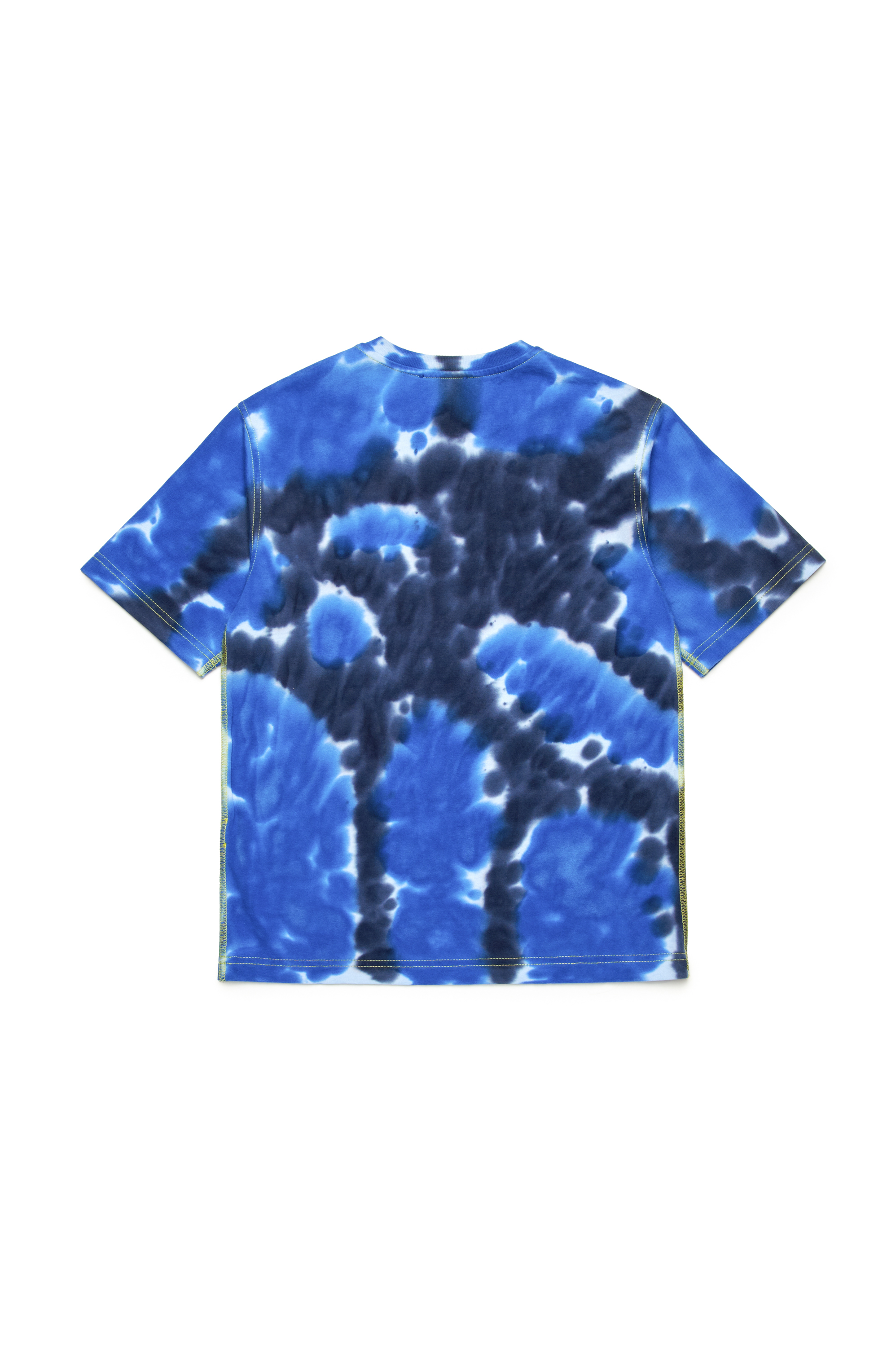 Diesel - TBOXTN15 OVER, T-shirt con stampa batik Uomo in Blu - 2