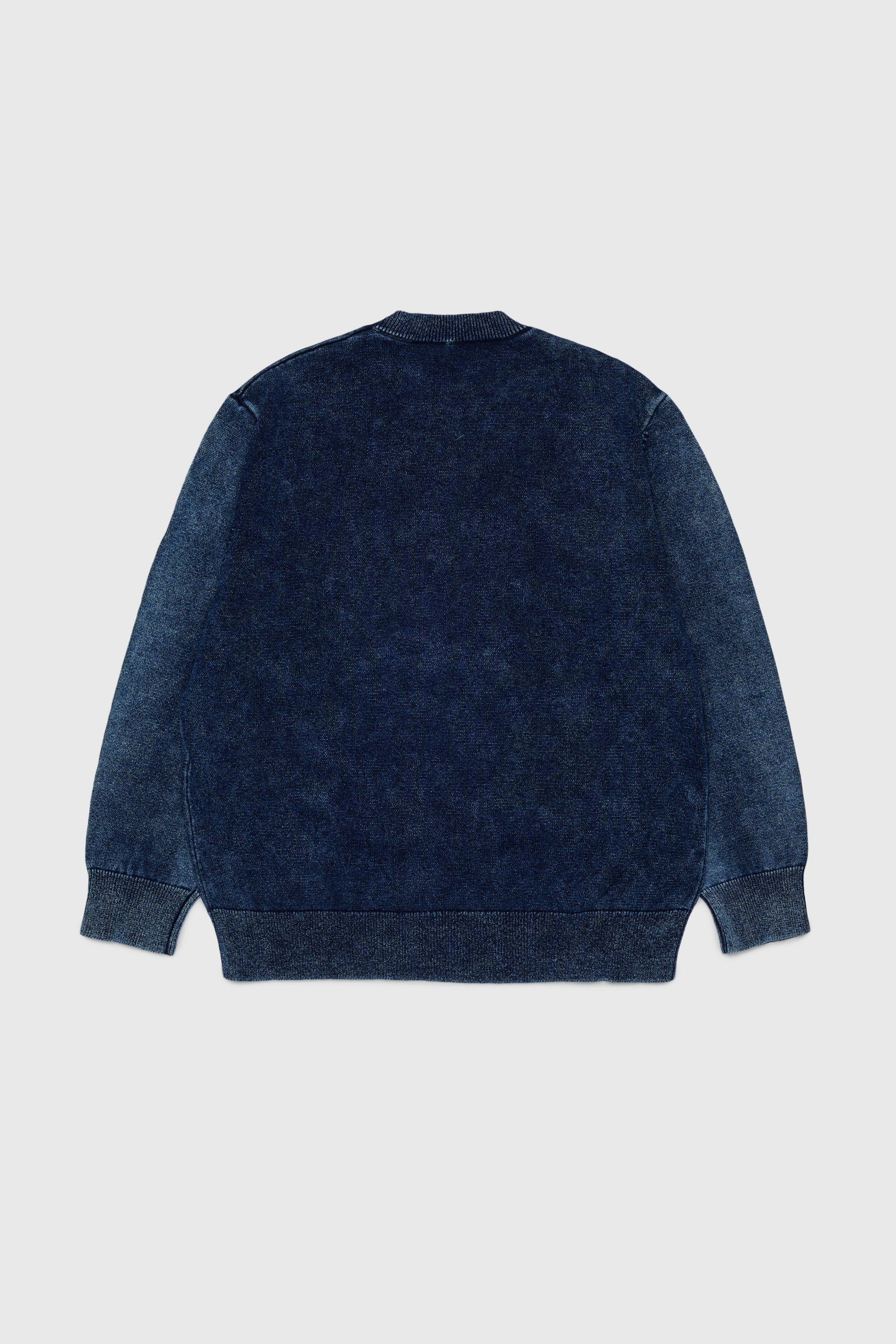 Diesel - KFINNIC OVER, Maglia effetto denim con motivo fenice Uomo in Blu - 2