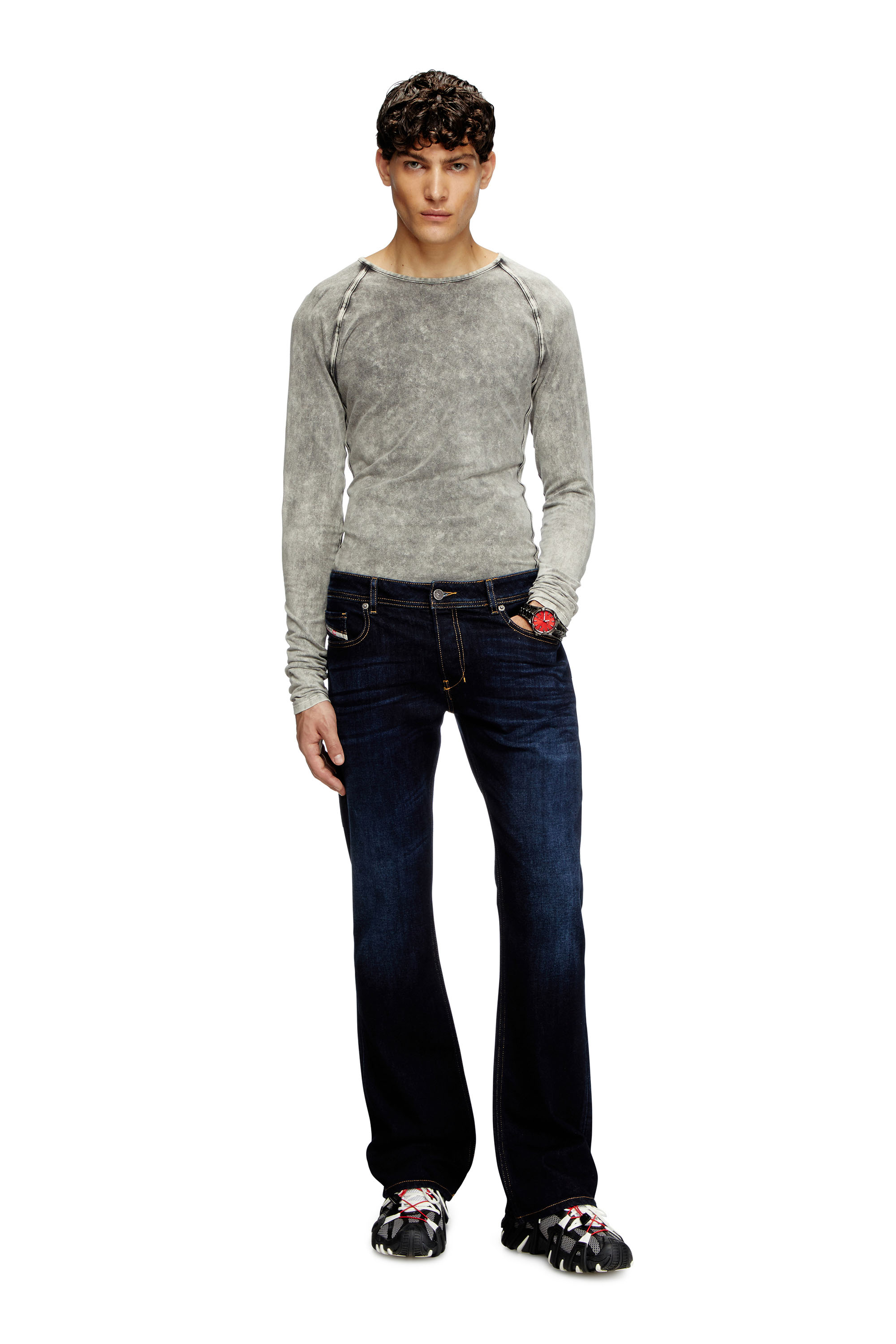 Diesel - Bootcut Jeans 2007 Zatiny 009ZS Uomo, Blu Scuro - Image 2