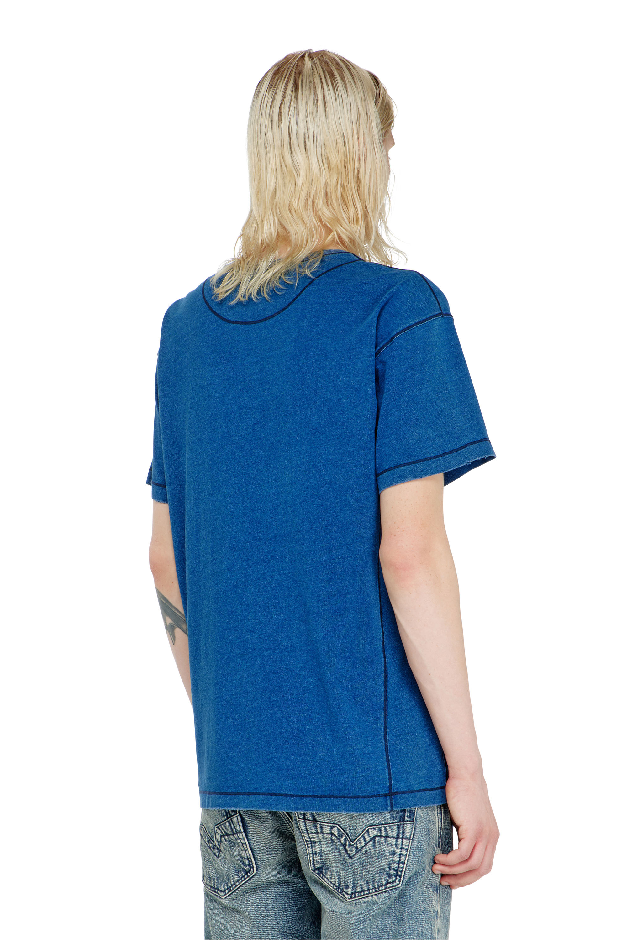 Diesel - T-NOX, T-shirt con patch effetto ombra Uomo in ToBeDefined - 4
