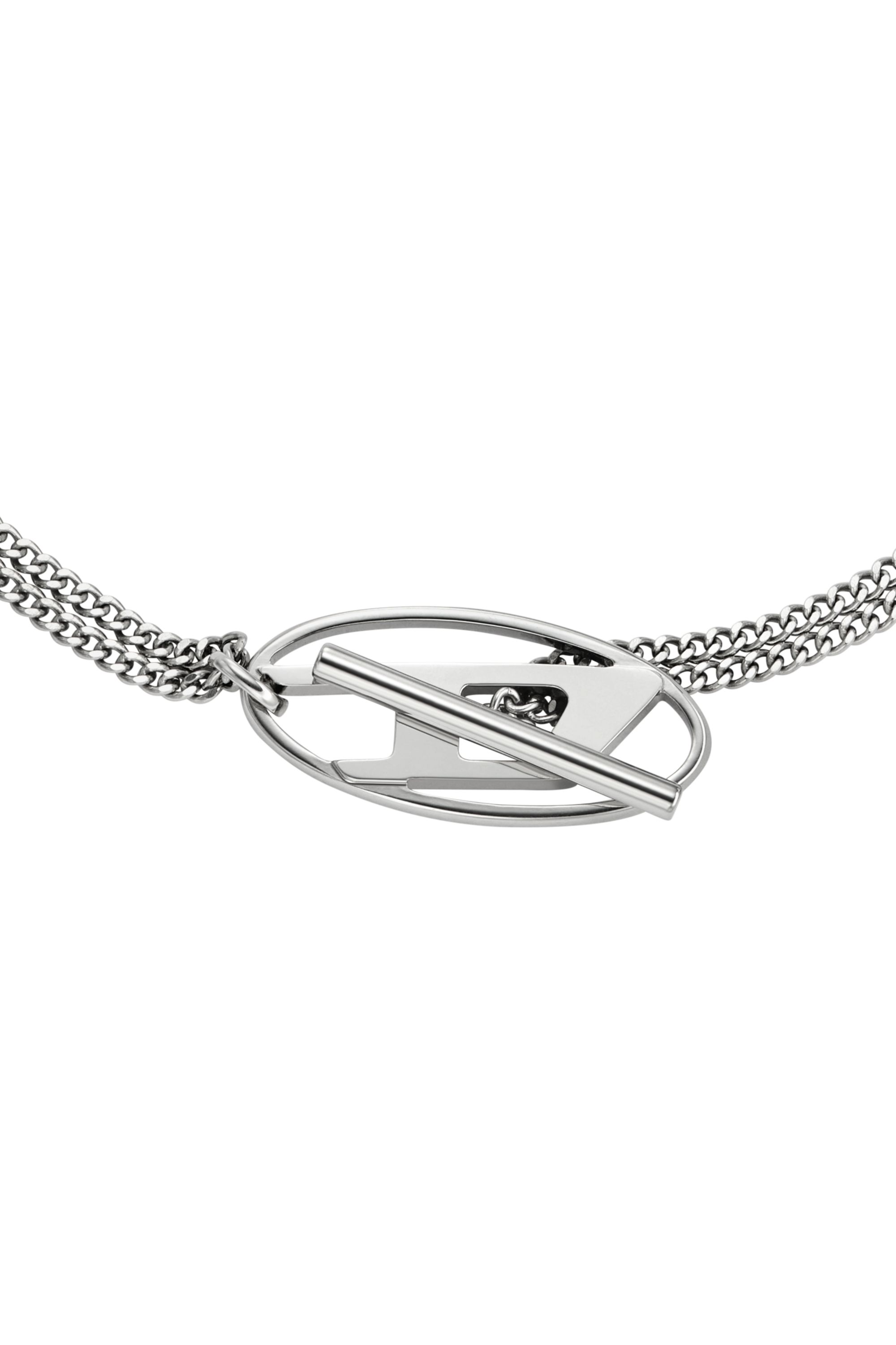 Diesel - DX1534040, Collana a catena in acciaio inossidabile Unisex in Argento - 2