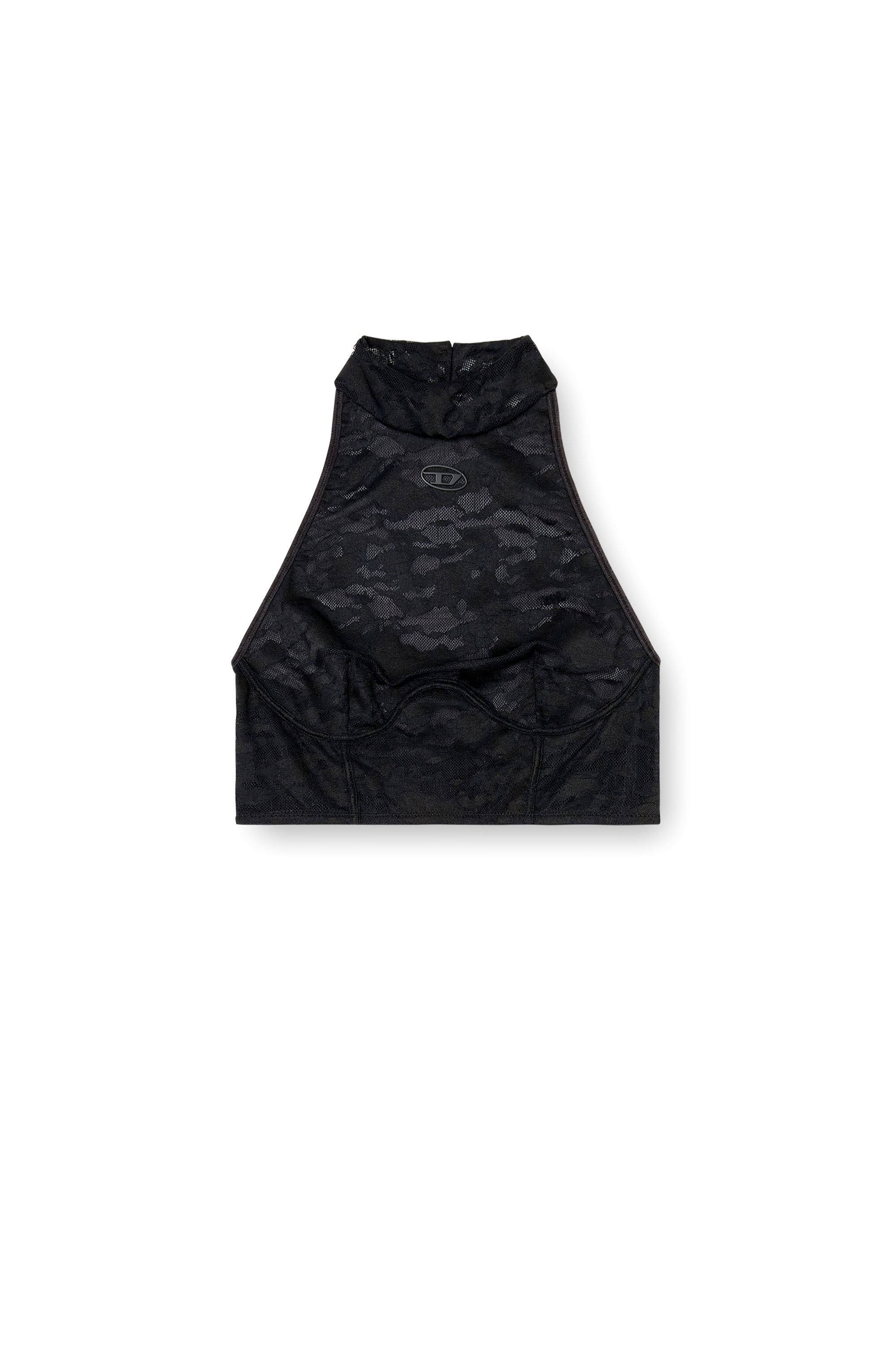 Diesel - MARCIA-UTLT, Bralette in pizzo con scollo all&rsquo;americana Donna in Nero - 2