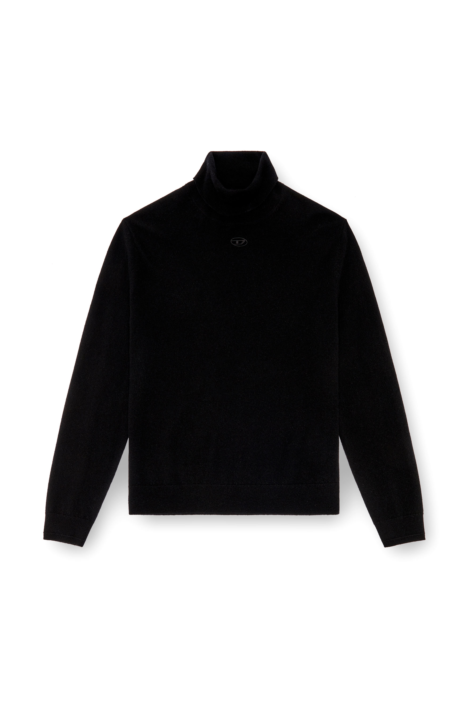 Diesel - K-VIERI-TN, Maglia dolcevita in lana e cotone Uomo in Nero - 3