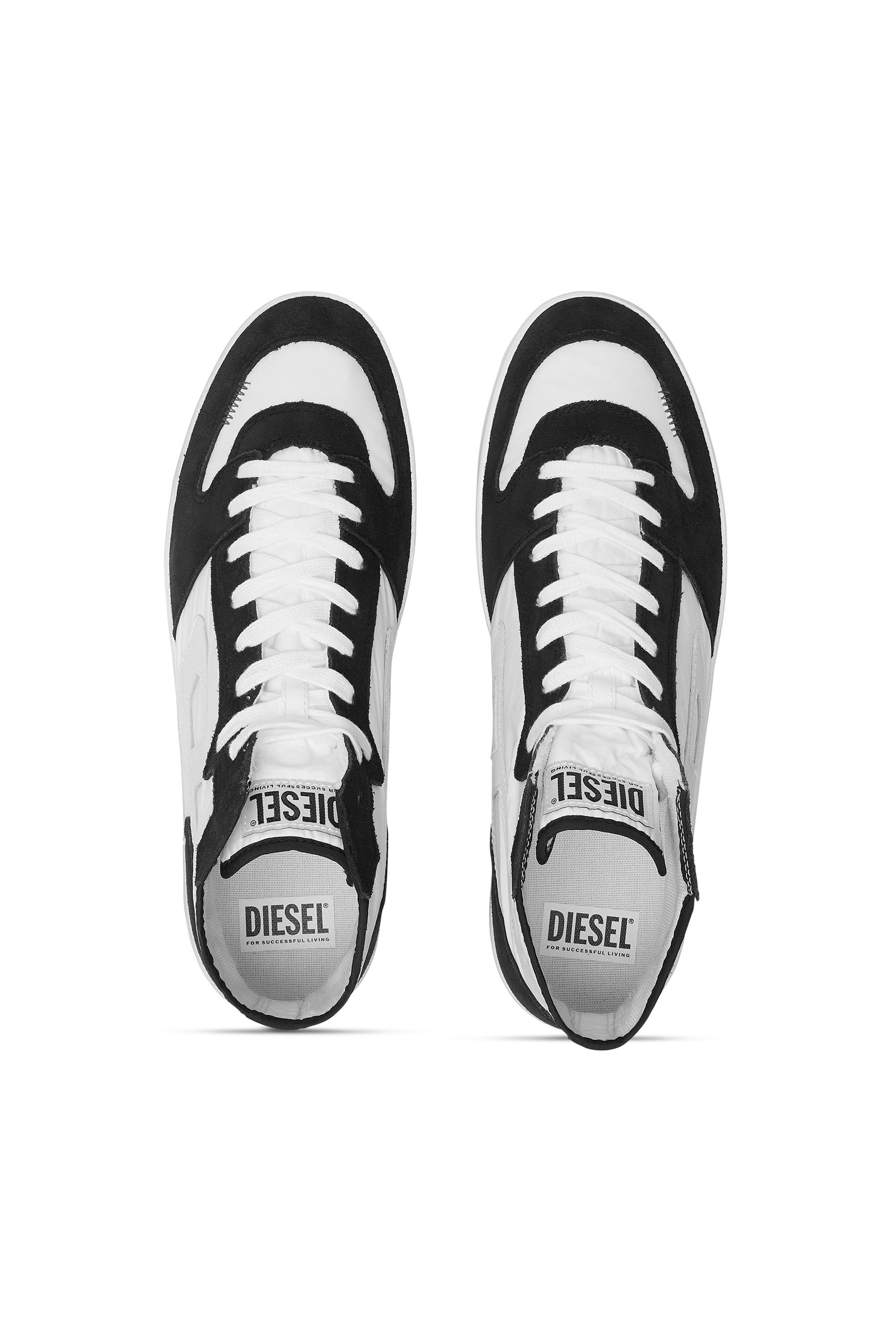 Diesel - S-LEROJI D-1 MID, Sneaker high-top in ripstop imbottito e suede Uomo in Multicolor - 5