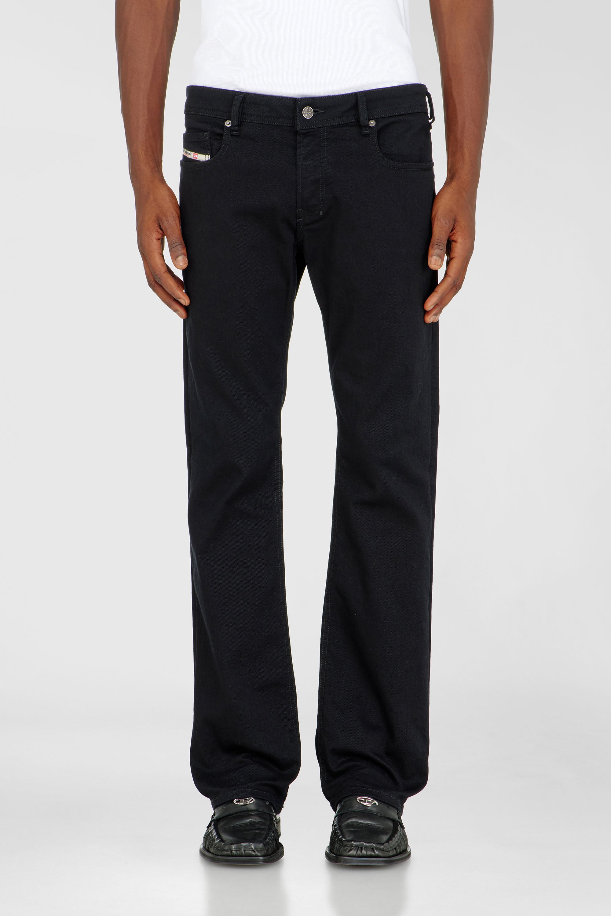 Diesel - Bootcut Jeans 2007 Zatiny 0688H Uomo, Nero/Grigio scuro - Image 1