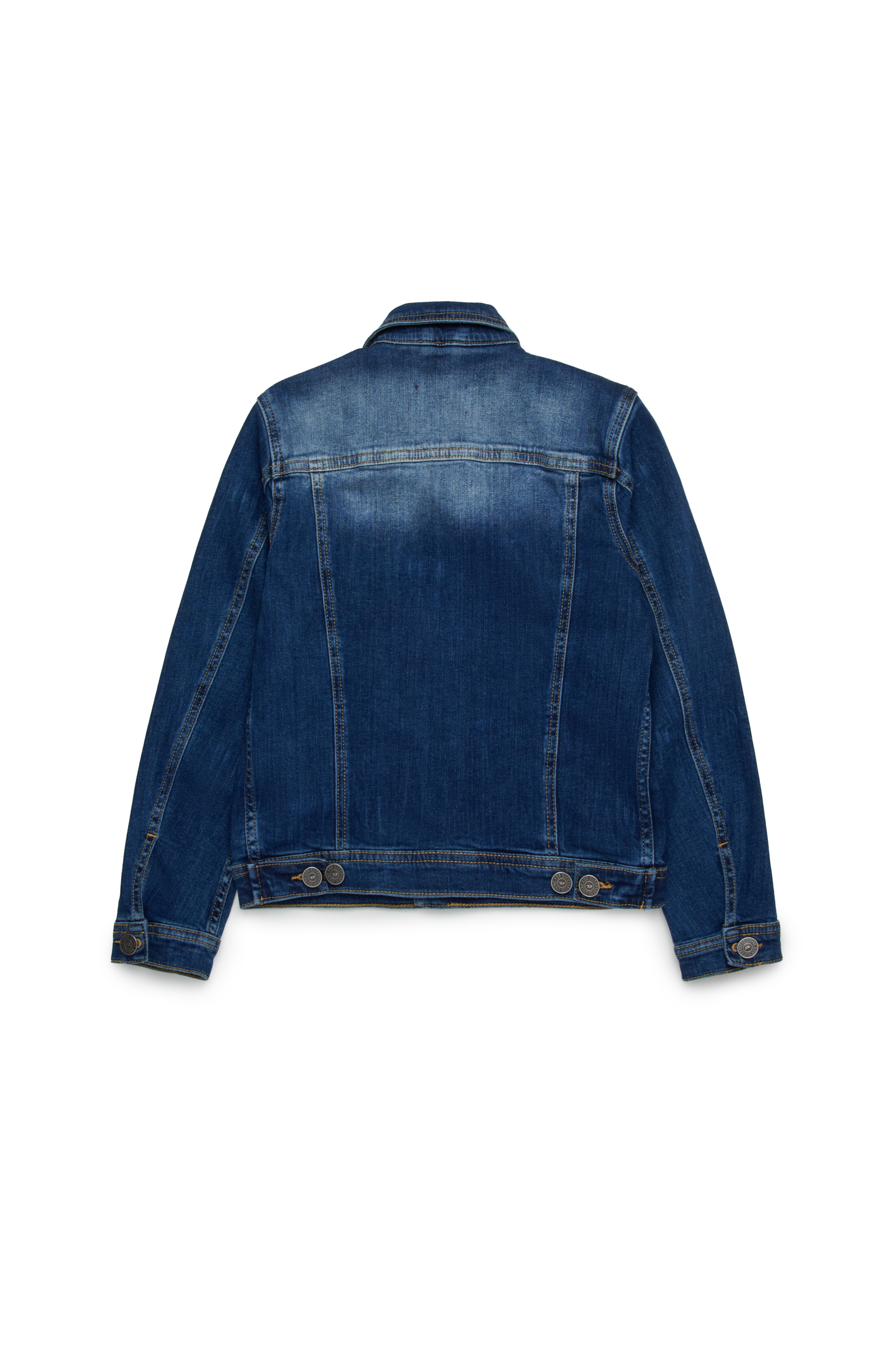 Diesel - JNHILL, Giacca trucker in denim rip&repair Uomo in Blu - 2