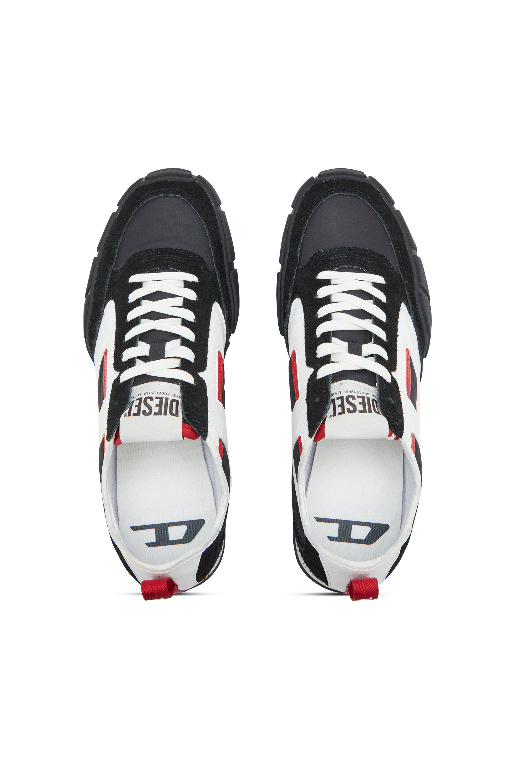 Diesel - S-PAGODHA LOW, S-Pagodha-Sneaker in pelle, suede e ripstop Uomo in Multicolor - 4