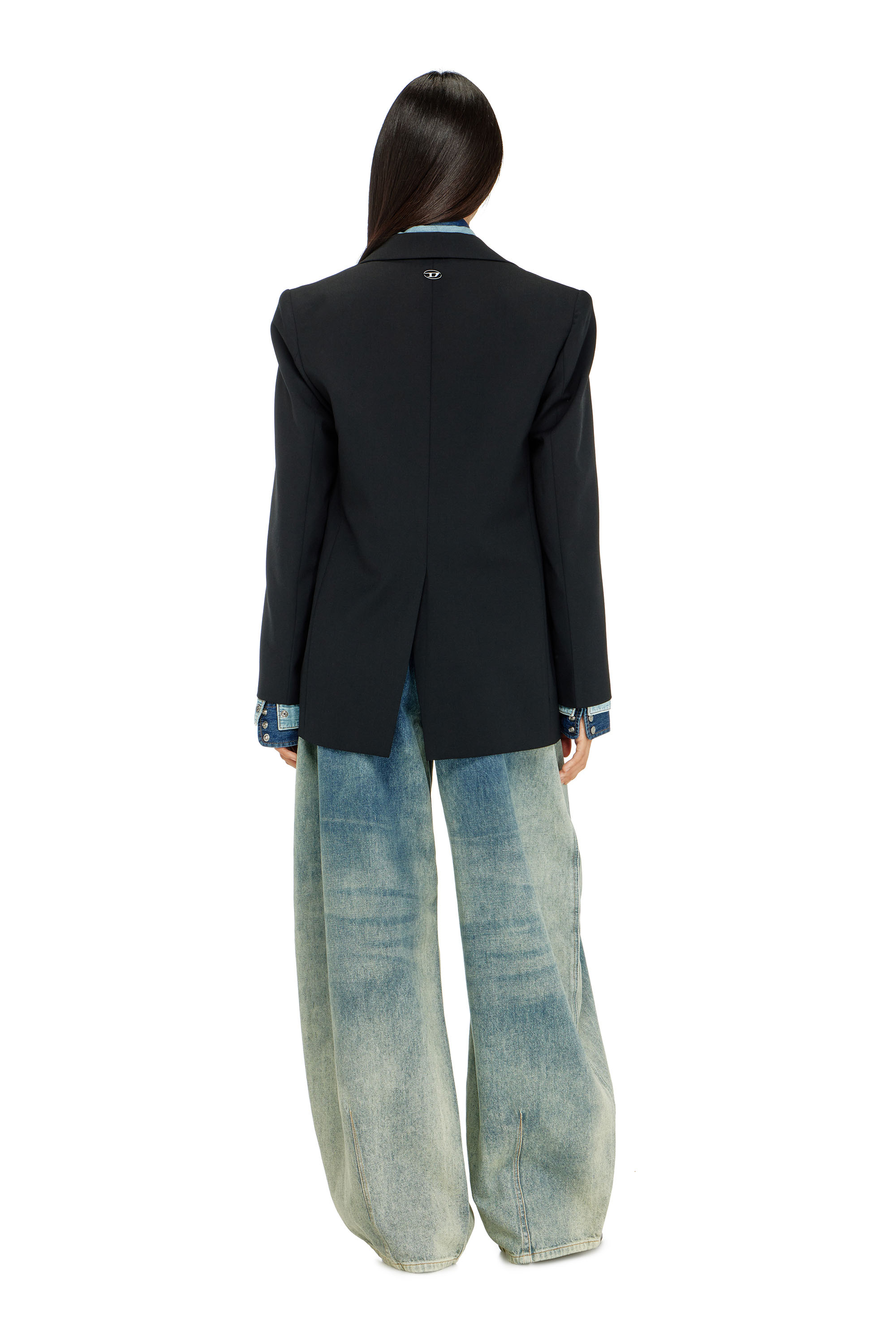 Diesel - Relaxed Jeans 1987 D-Khelz 007EF Donna, Blu medio - Image 3