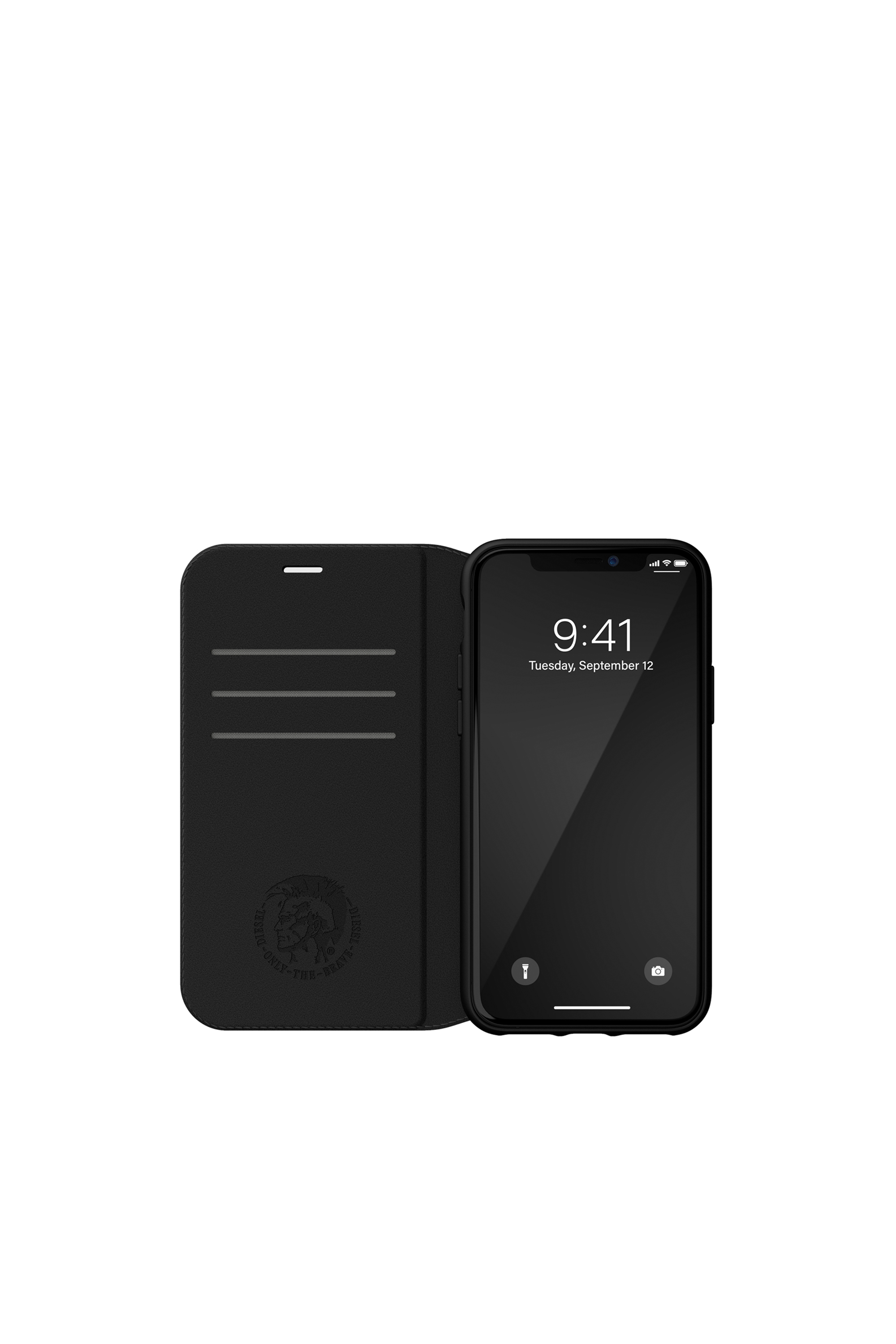 Diesel - 41973 BOOKLET CASE, Custodia a portafoglio per iPhone 11 Unisex in Nero - 3