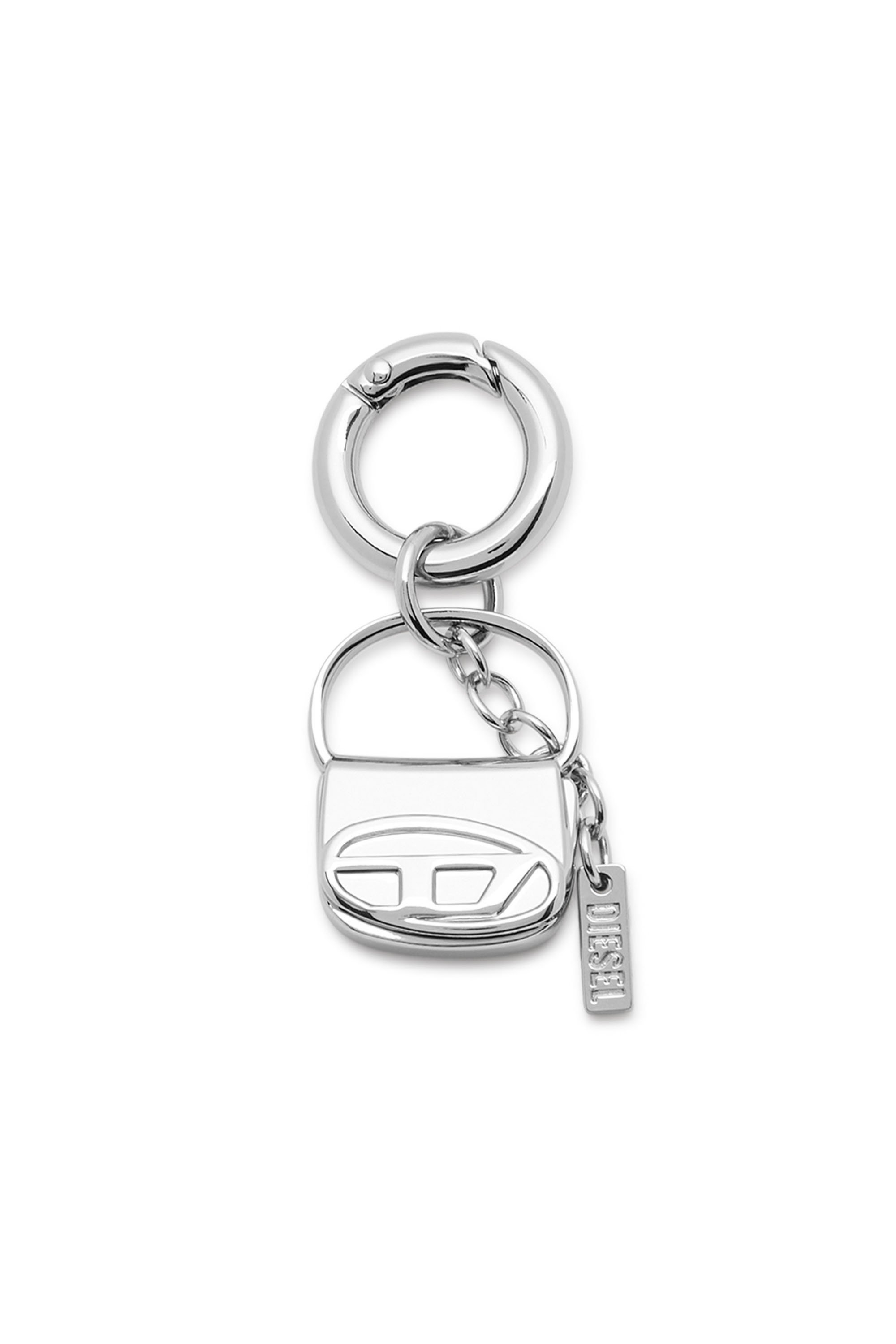 Diesel - CHARM-1DR, Charm in metallo con mini ciondolo 1DR Donna in Argento - 1