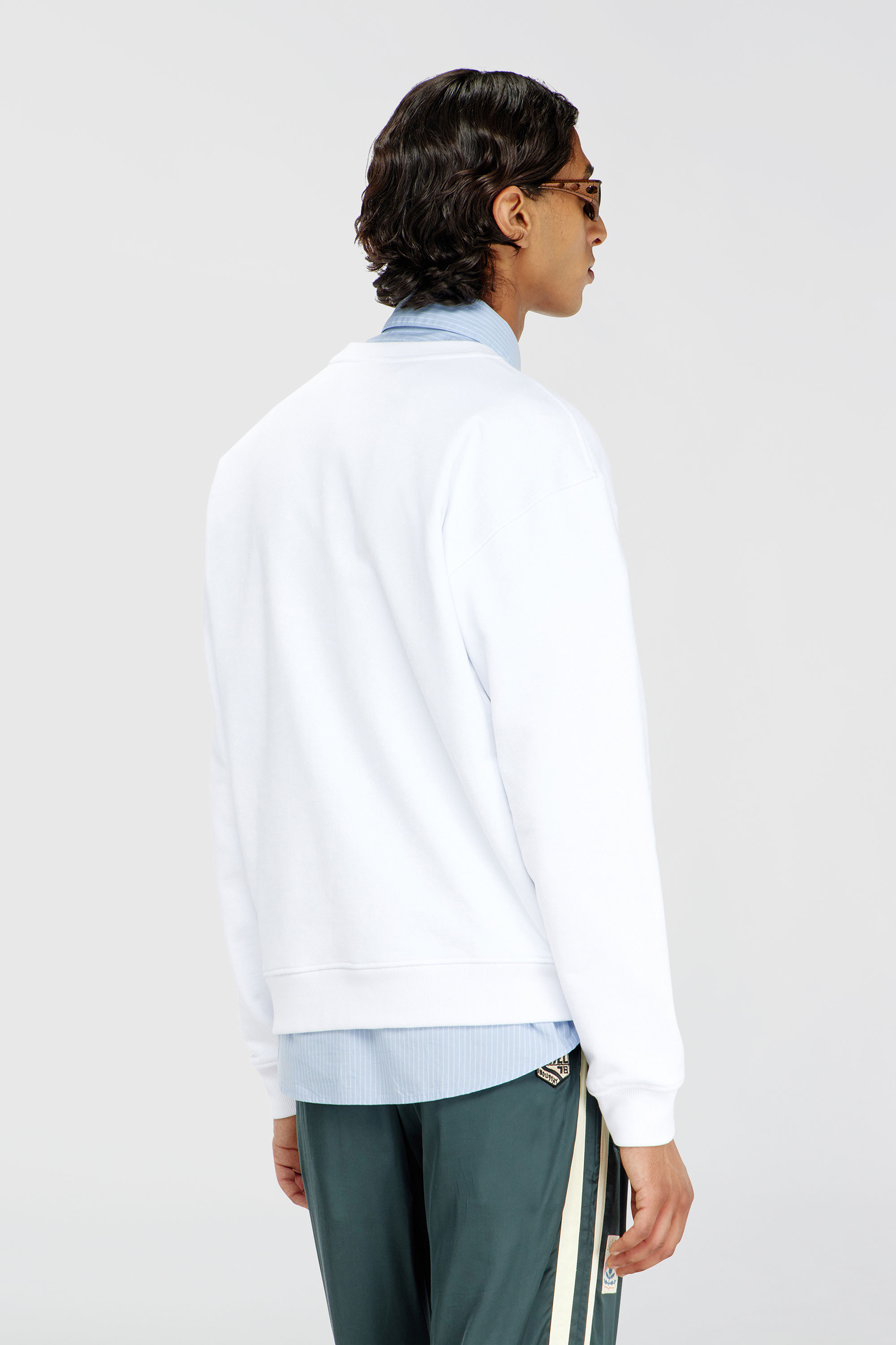 Diesel - S-NORM-AA5, Felpa in cotone con micro ricamo logo Uomo in Bianco - 4