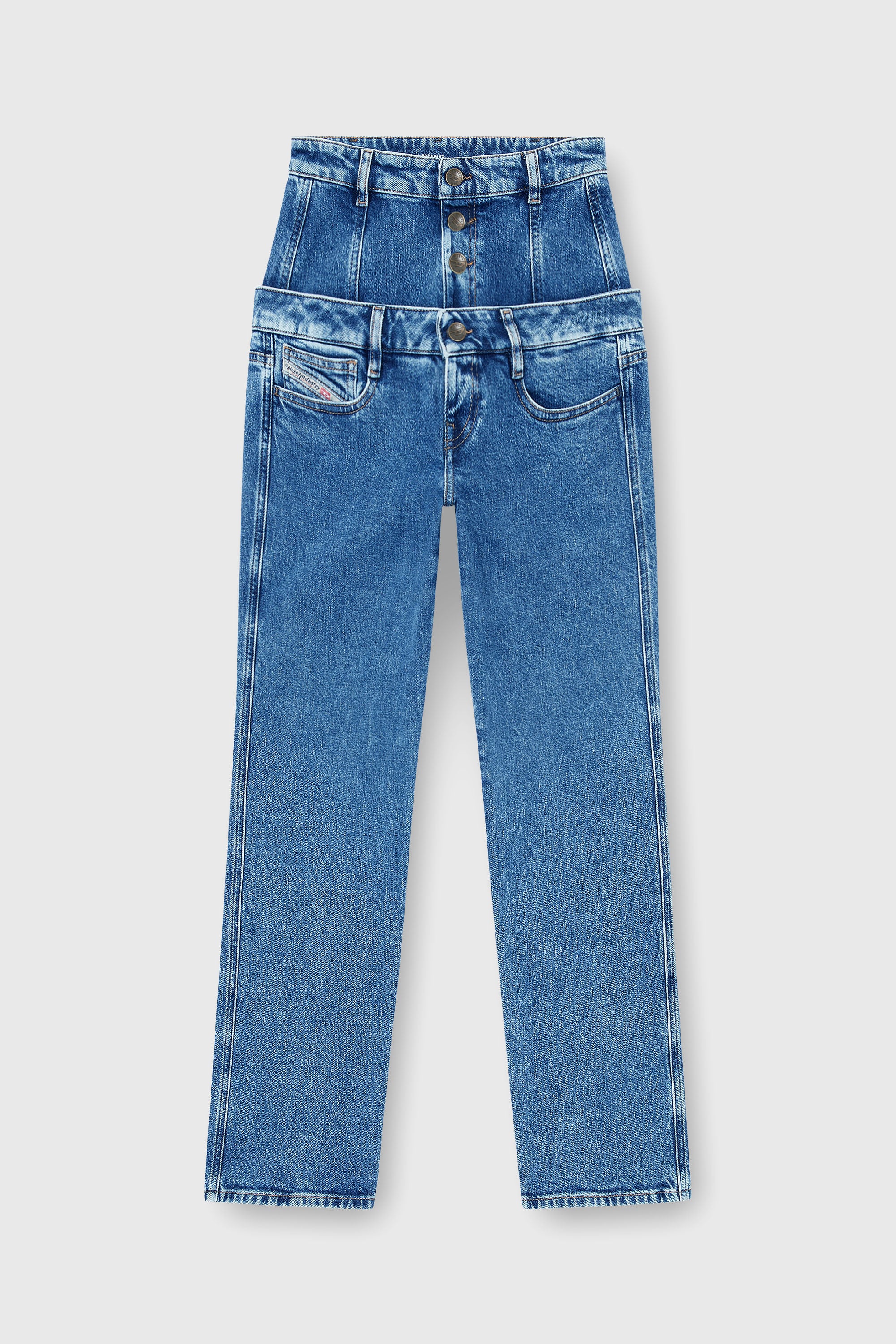 Diesel - Slim Jeans D-Fynora 007EU Donna, Blu medio - Image 2