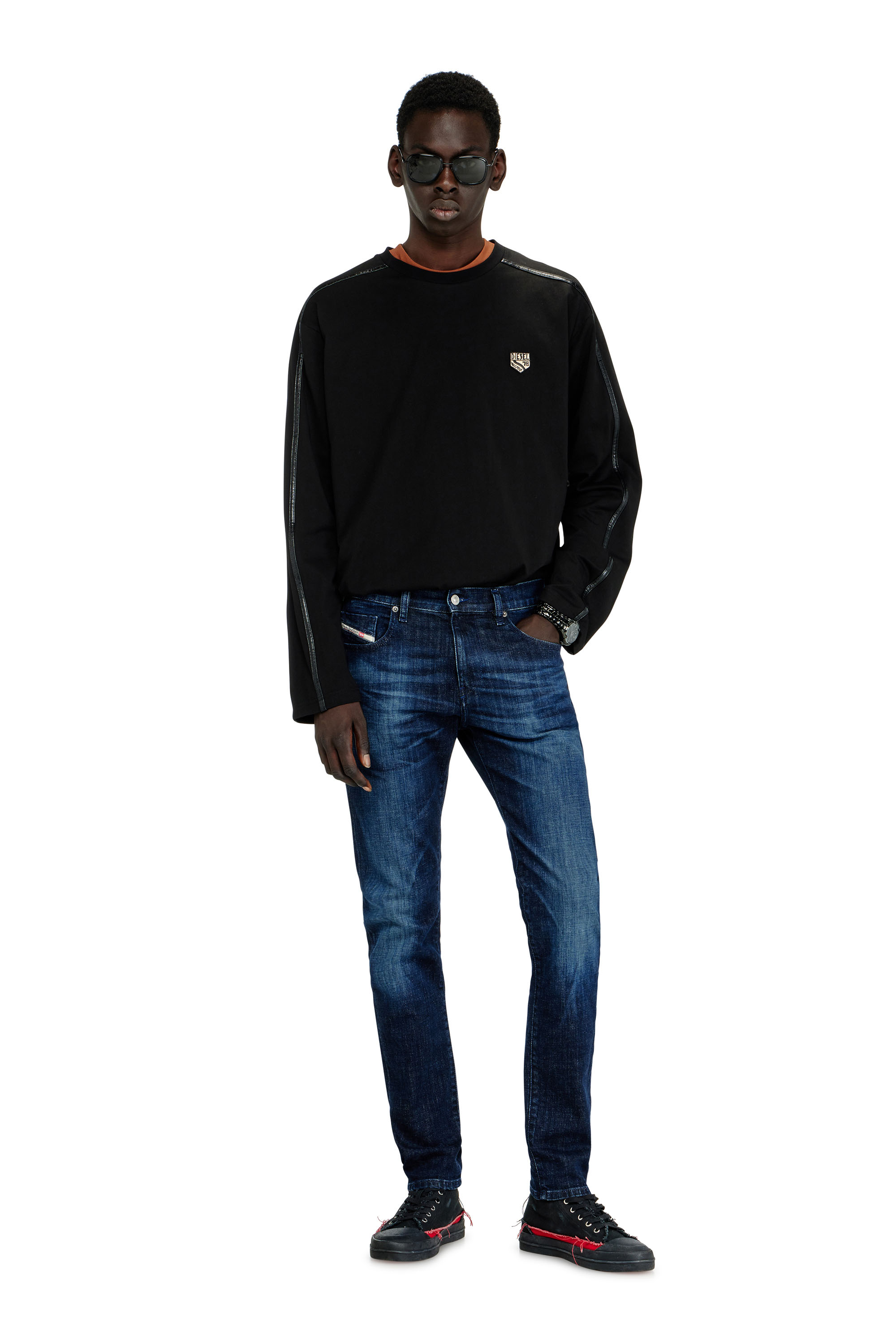 Diesel - Slim Jeans 2019 D-Strukt 0ADBL Uomo, Blu Scuro - Image 1