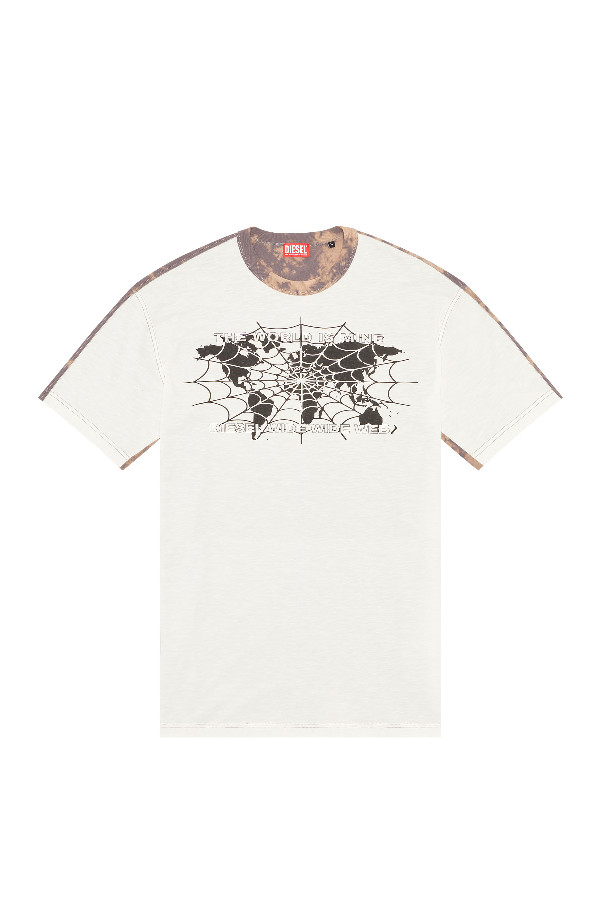 Diesel - T-WASHBICOL, Rosa/Bianco - Image 3