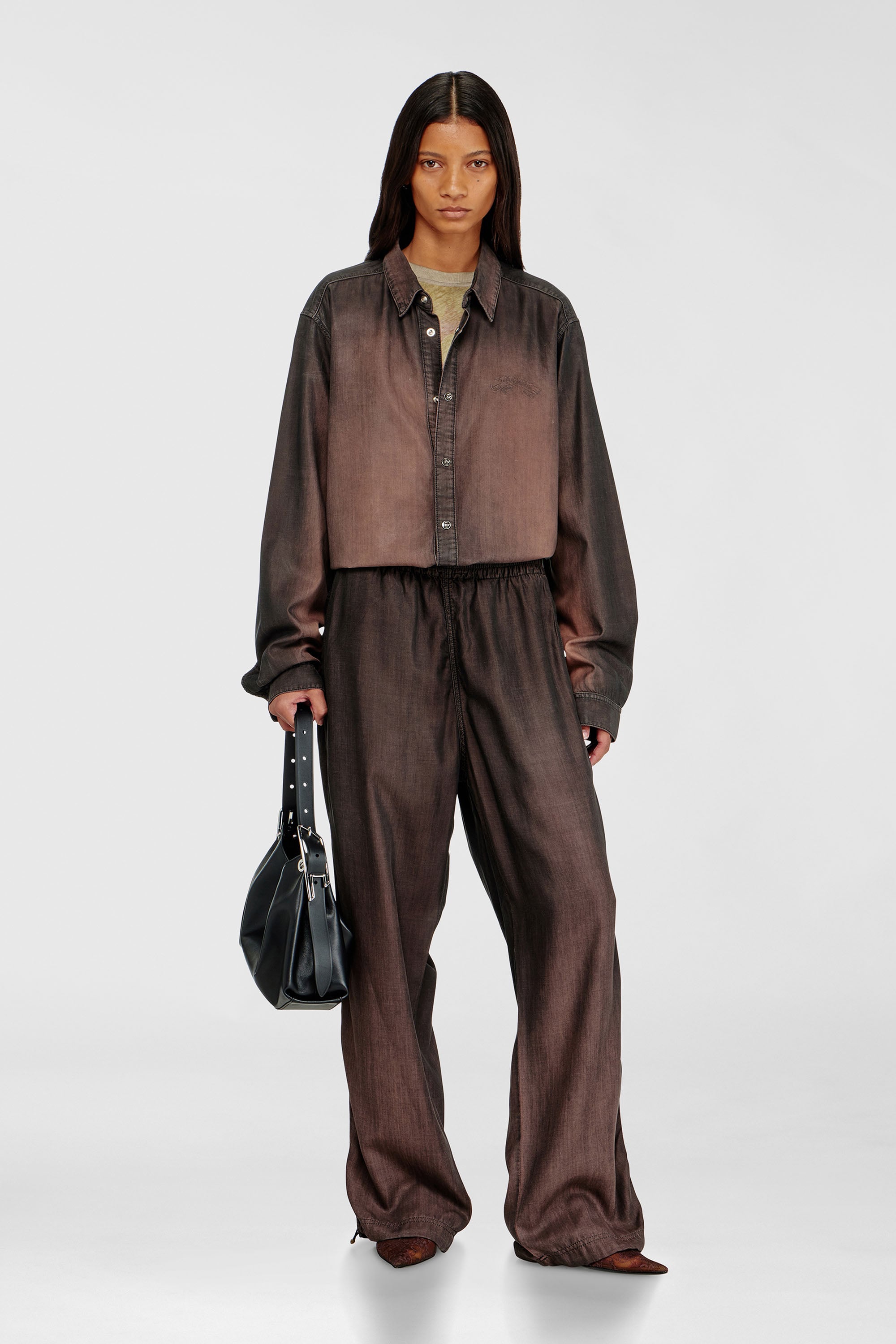 Diesel - Relaxed Jeans D-Roder 068YF Unisex, Testa di Moro - Image 1