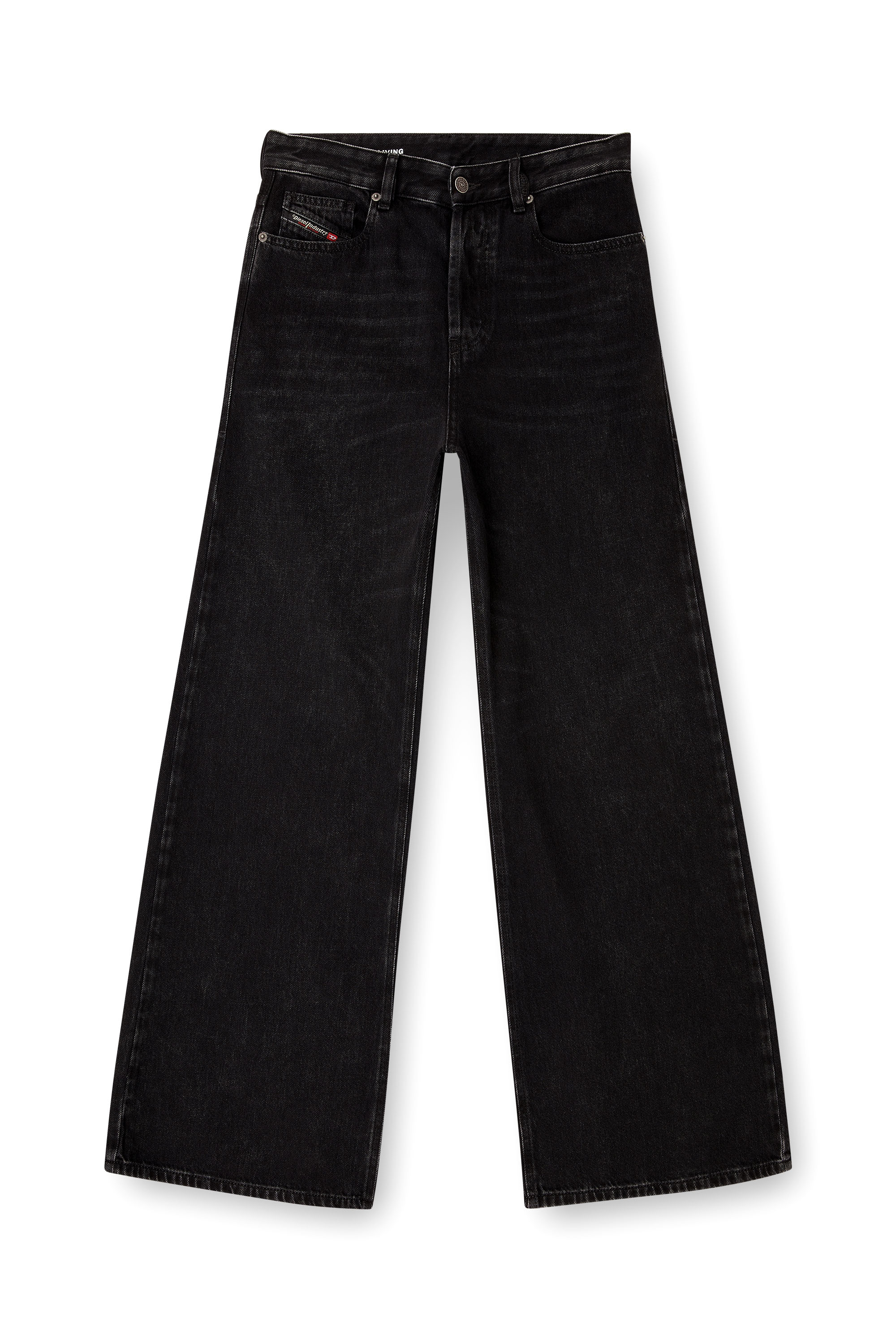 Diesel - Relaxed Jeans 1996 D-Sire 09P09 Donna, Nero/Grigio scuro - Image 3