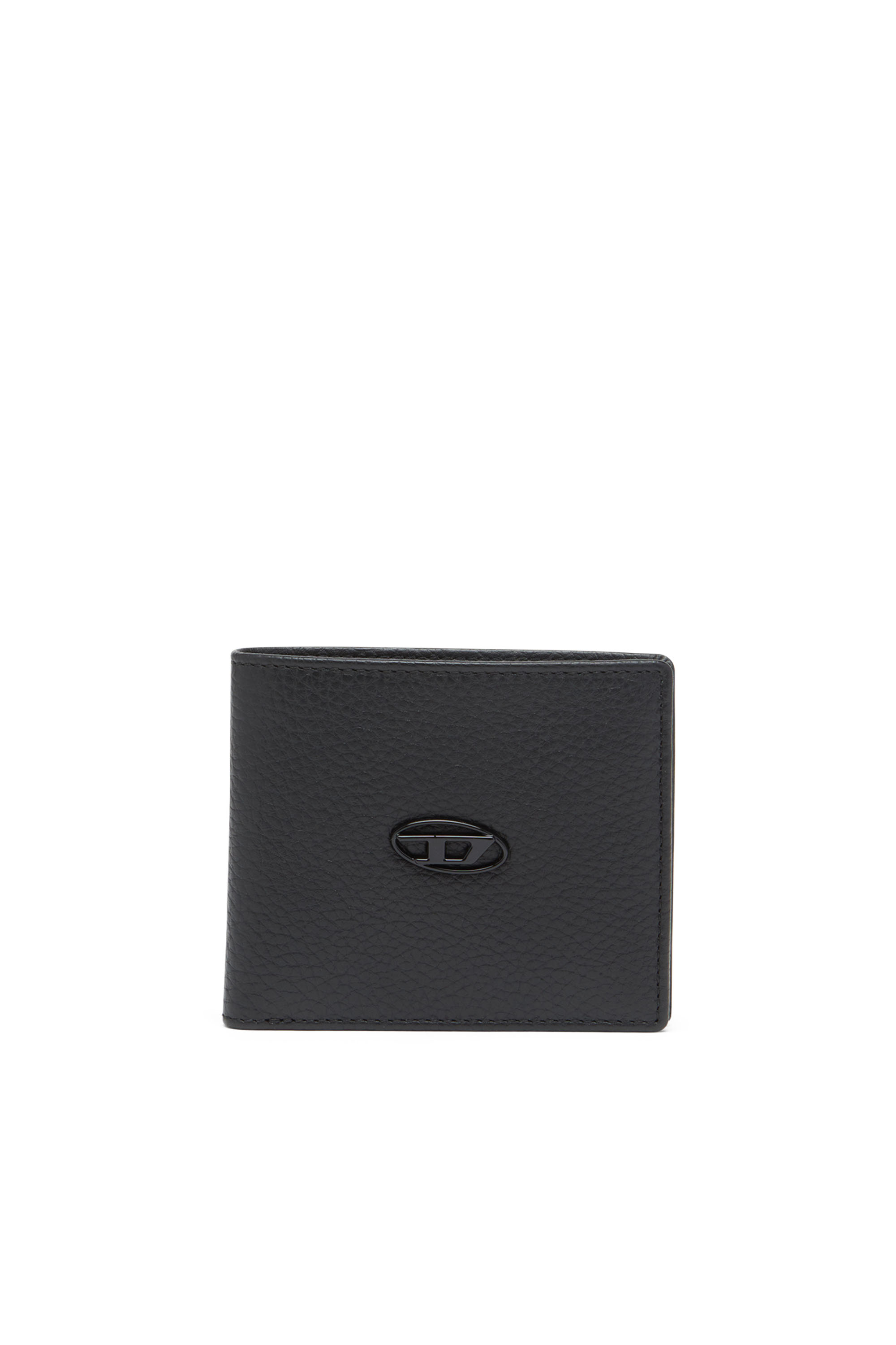 Diesel - BI FOLD COIN S, Portafoglio a libro in fior di pelle Uomo in Nero - 1
