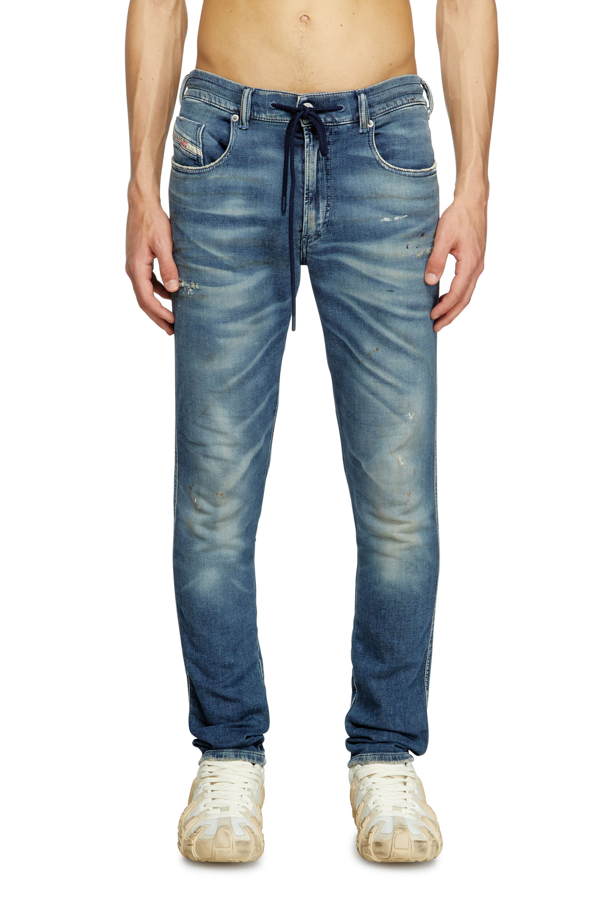 Diesel - Slim 2062 D-Strukt Joggjeans® 068RY Uomo, Blu Scuro - Image 1