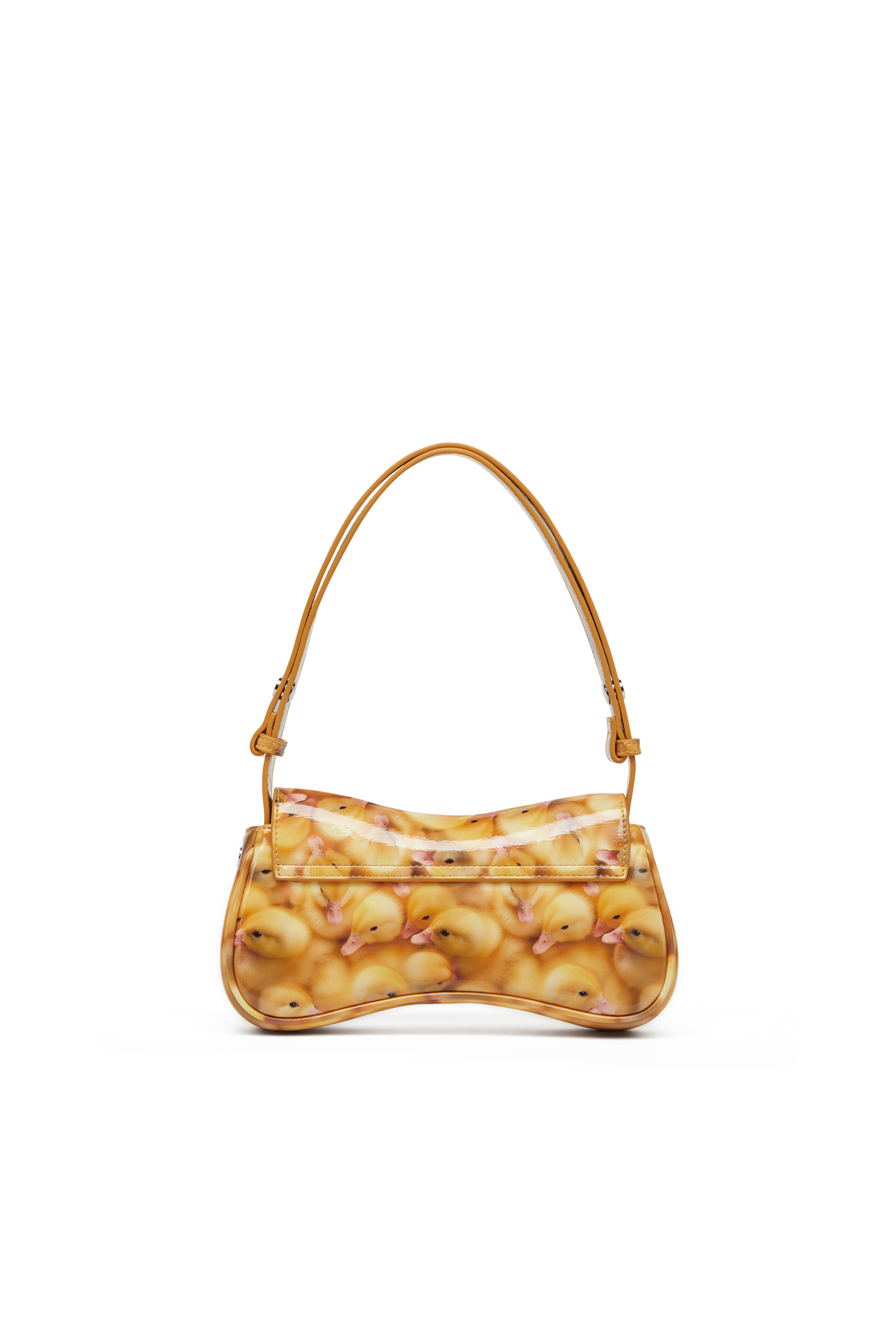 Diesel - PLAY CLUTCH, Play-Clutch lucida con stampa Donna in Giallo - 3