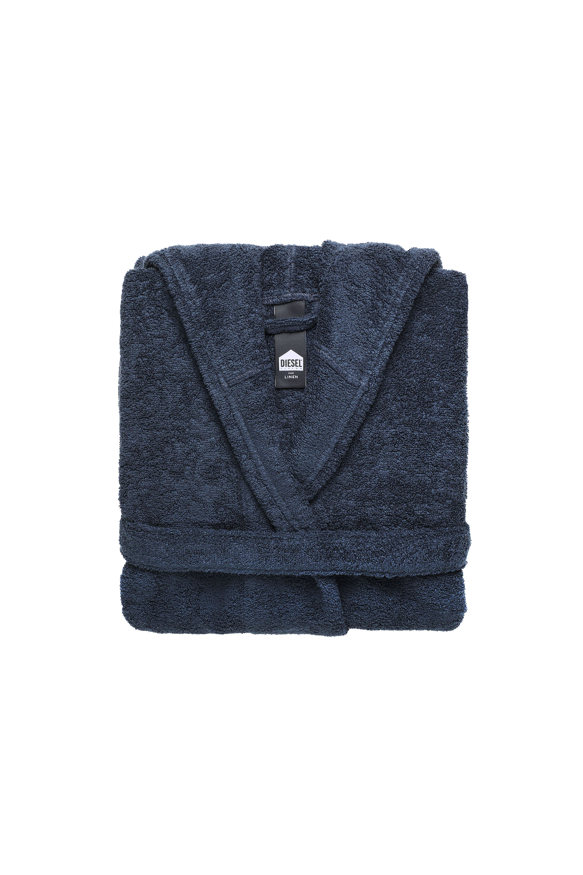 Diesel - ACC  SPORT LOGO CAP S/M, Accappatoio con cappuccio SPORT LOGO, S/M Unisex in Blu - 1