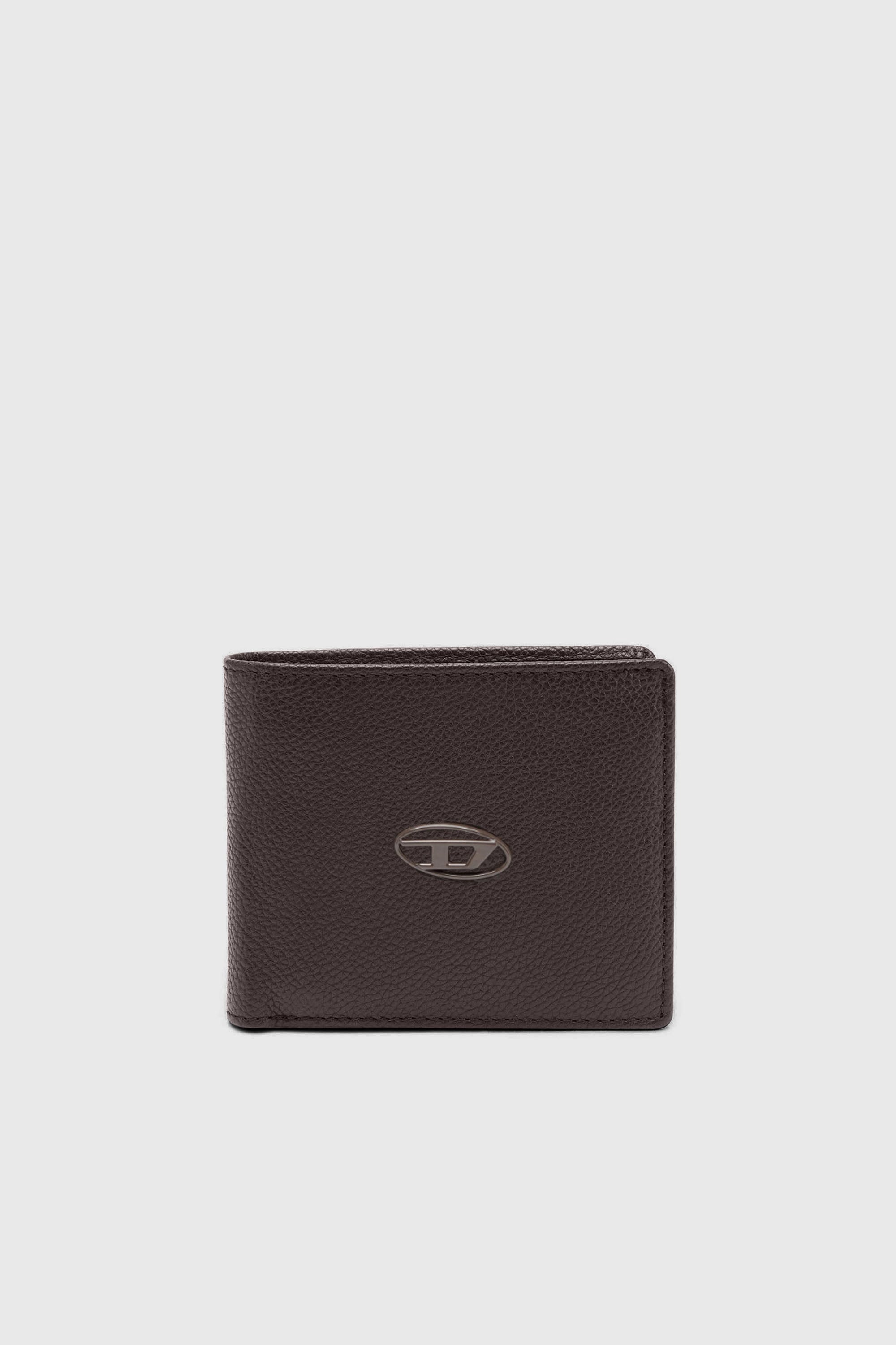 Diesel - BI FOLD COIN S, Portafoglio a libro in fior di pelle Uomo in Marrone - 1