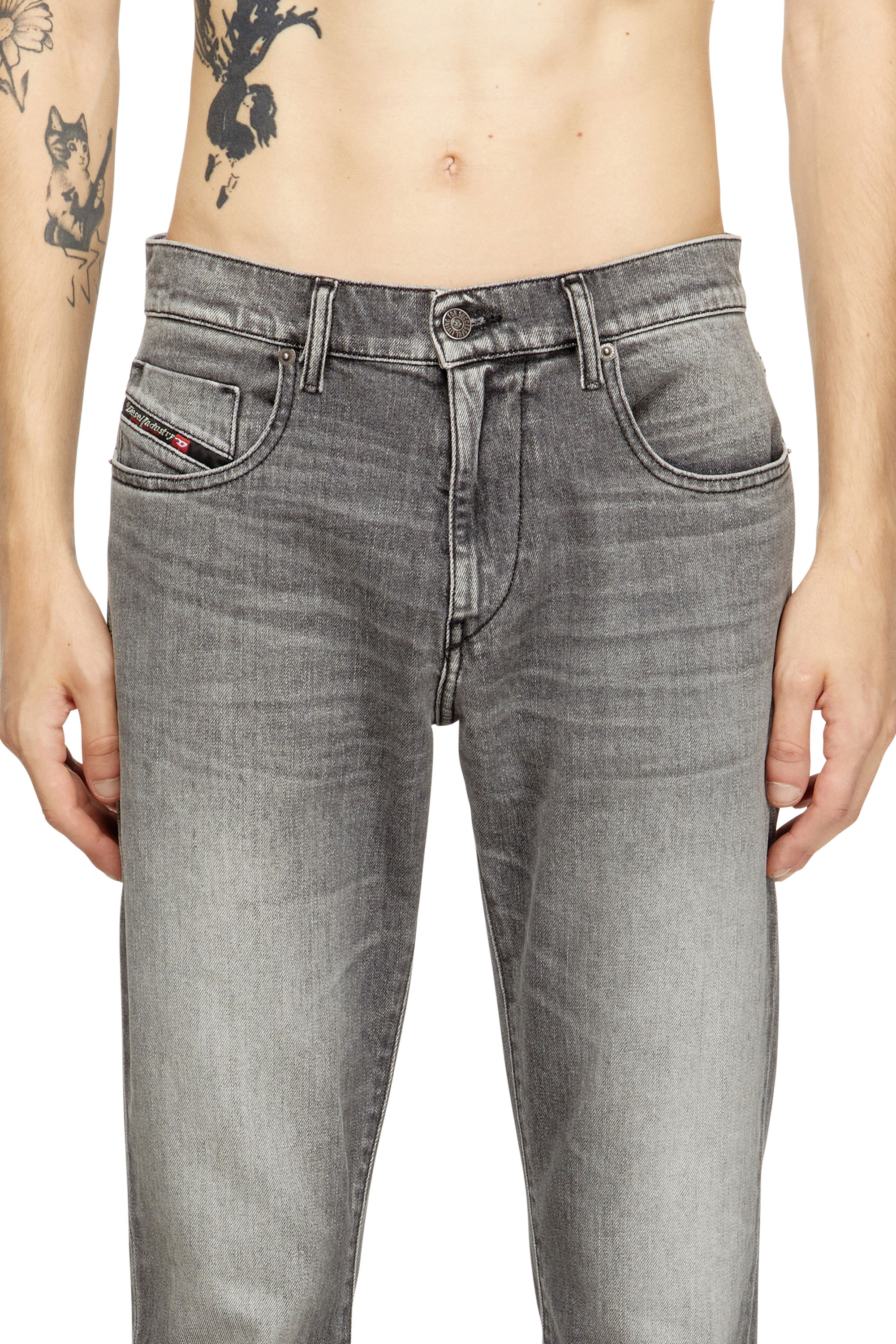 Slim Jeans 2019 D-Strukt 09M30, Grigio Diesel - Slim Jeans 2019 D-Strukt 09M30 Uomo, Grigio - Image 5