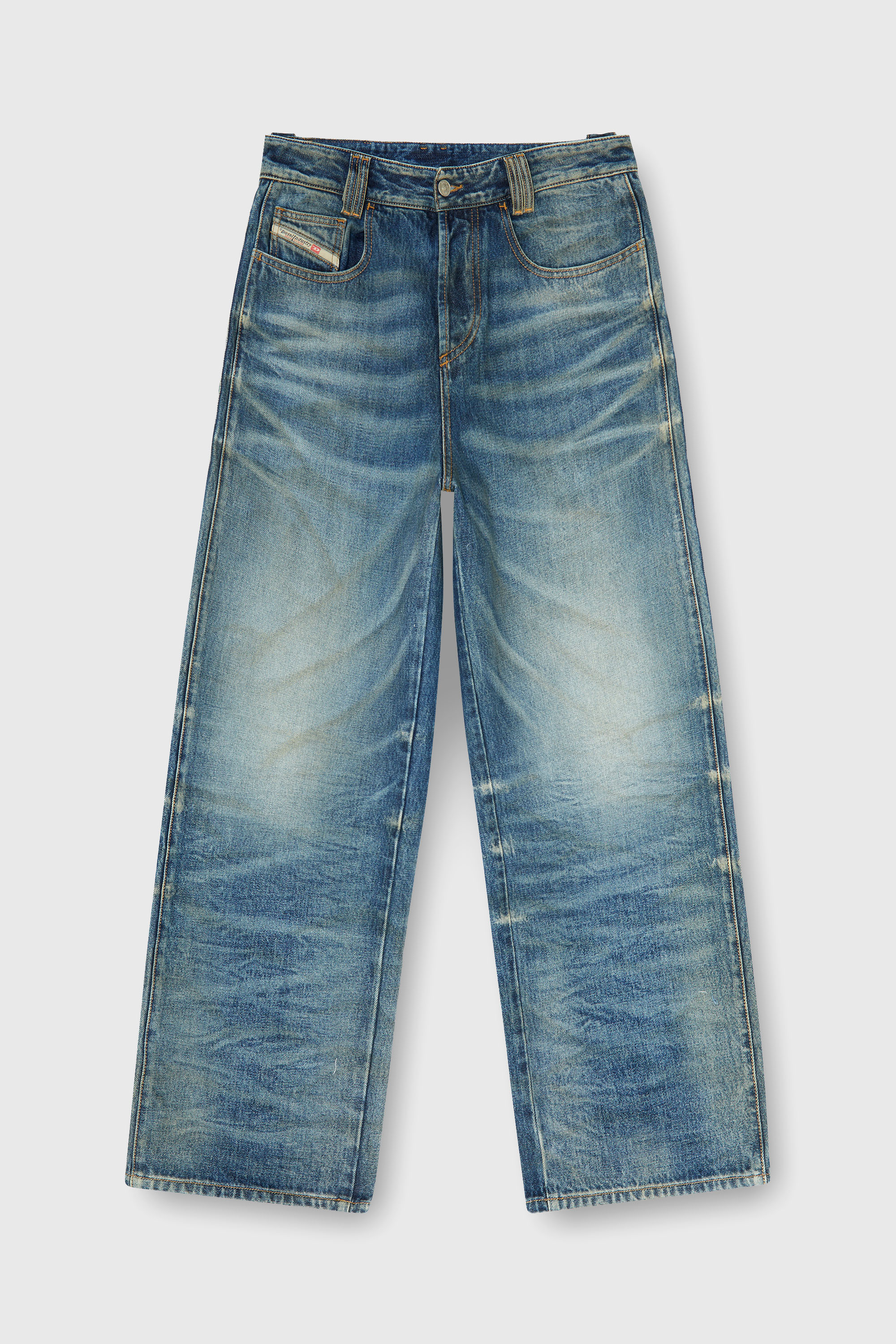 Diesel - Relaxed Jeans 1982 D-Hakou 007GC Unisex, Blu medio - Image 2