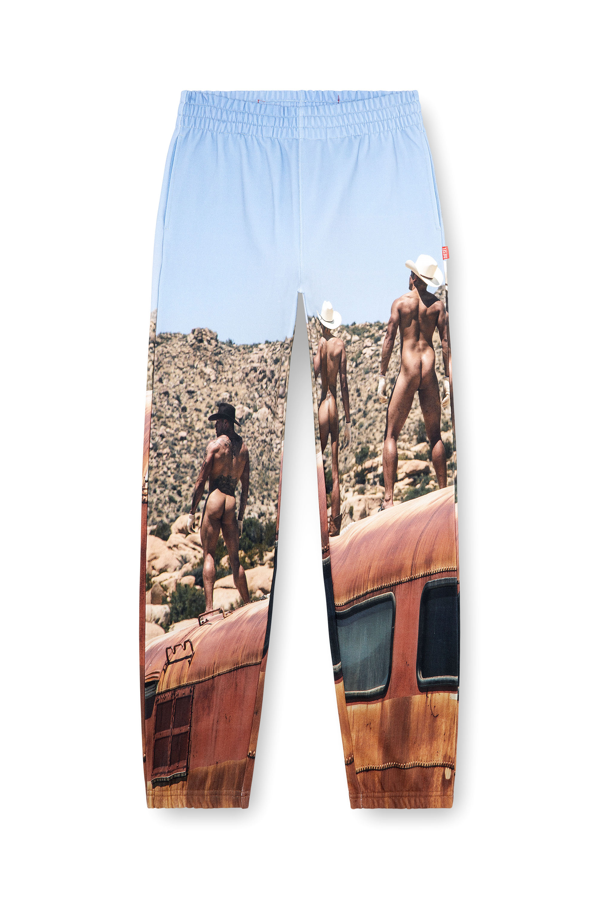 Diesel - PR-P-MARKY-HVB, Pantaloni tuta con stampa all-over Unisex in Blu - 2