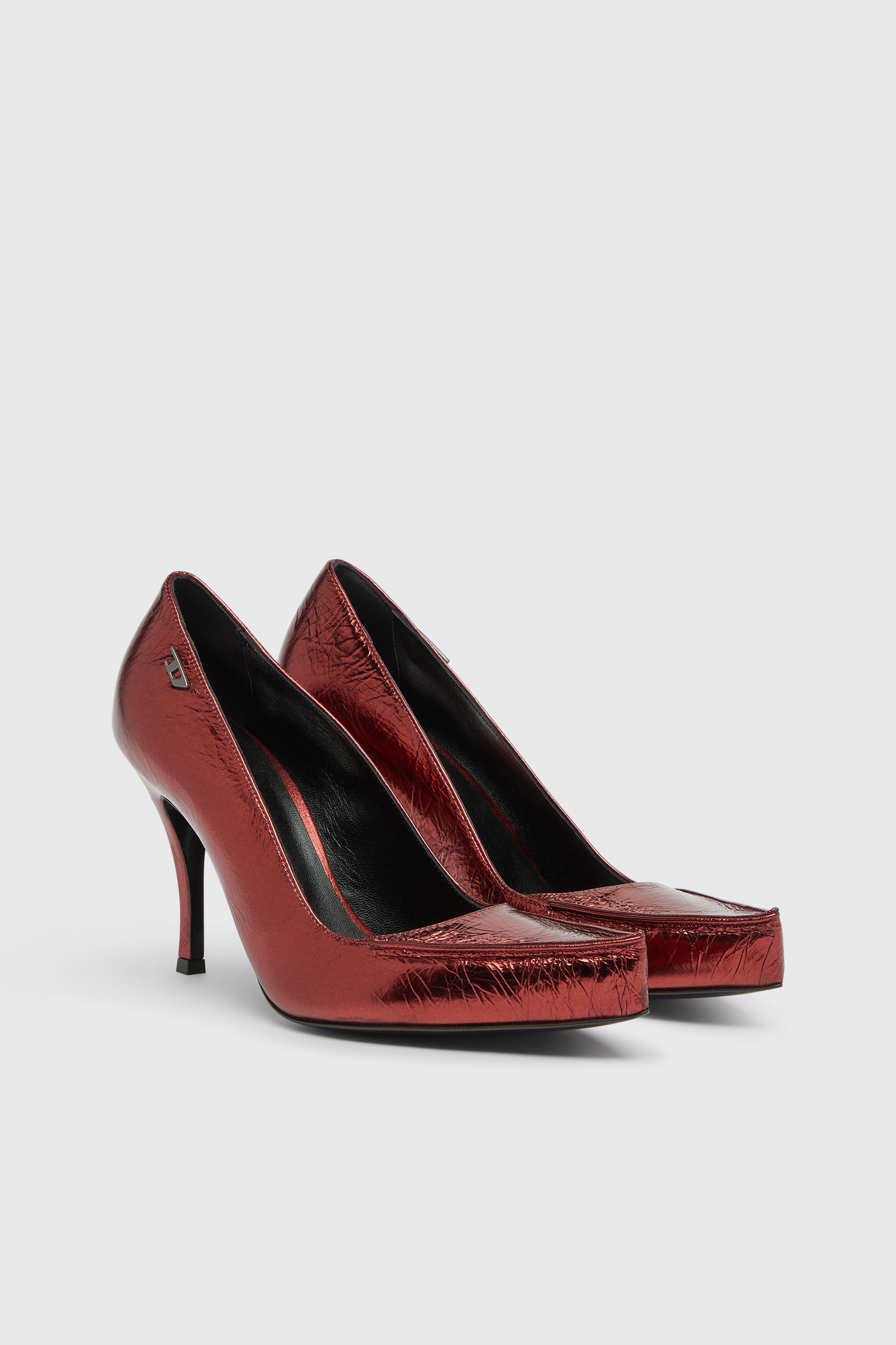 Diesel - D-LUCETTE-90-PUMP D, D-Lucette-D&eacute;collet&eacute; in pelle specchiata Donna in ToBeDefined - 2