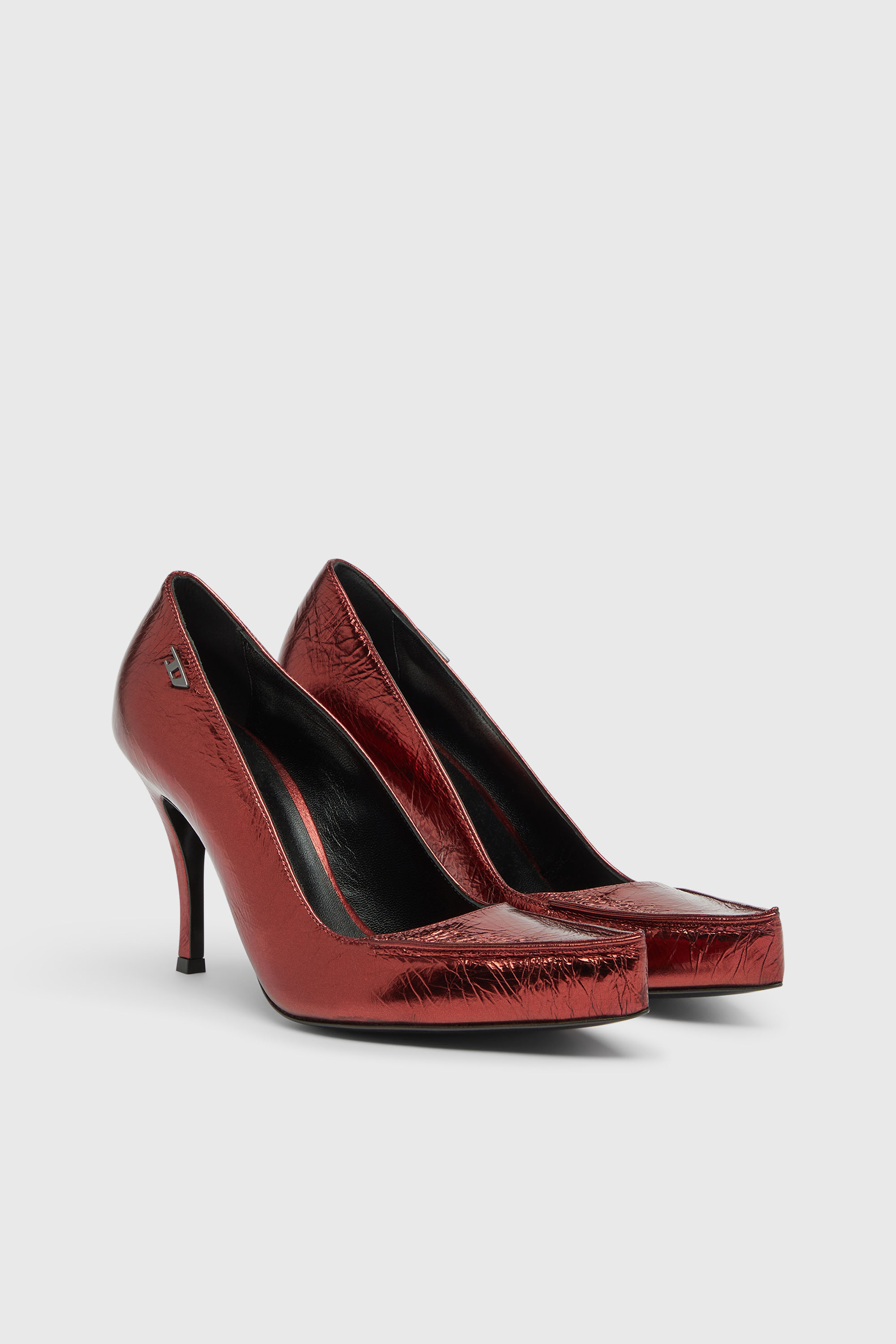 Diesel - D-LUCETTE-90-PUMP D, D-Lucette-D&eacute;collet&eacute; in pelle specchiata Donna in ToBeDefined - 2