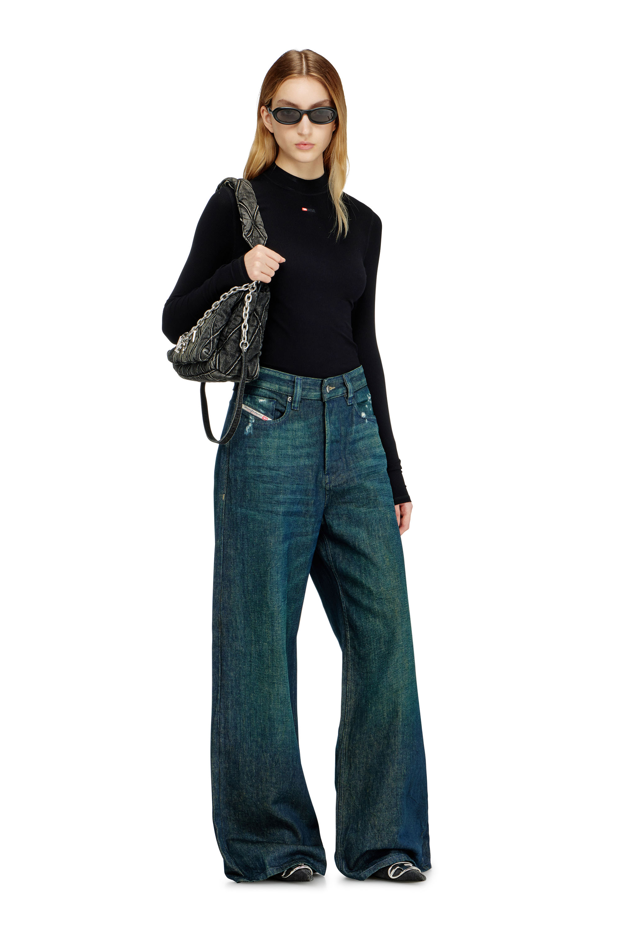 Diesel - Relaxed Jeans 1996 D-Sire 0ADBY Donna, Blu Scuro - Image 1