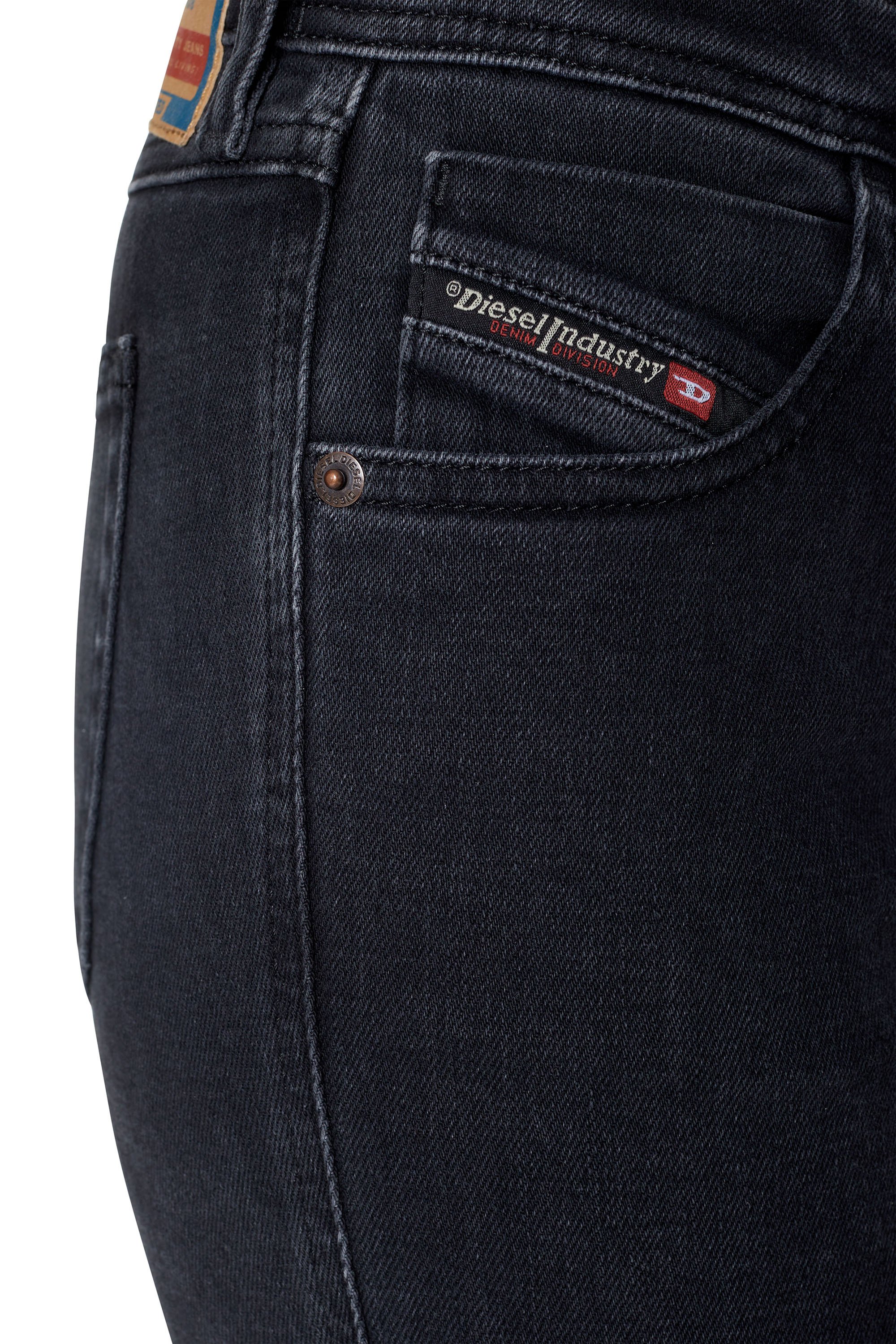 Diesel - Skinny Jeans 2015 Babhila Z870G, Nero/Grigio scuro - Image 4