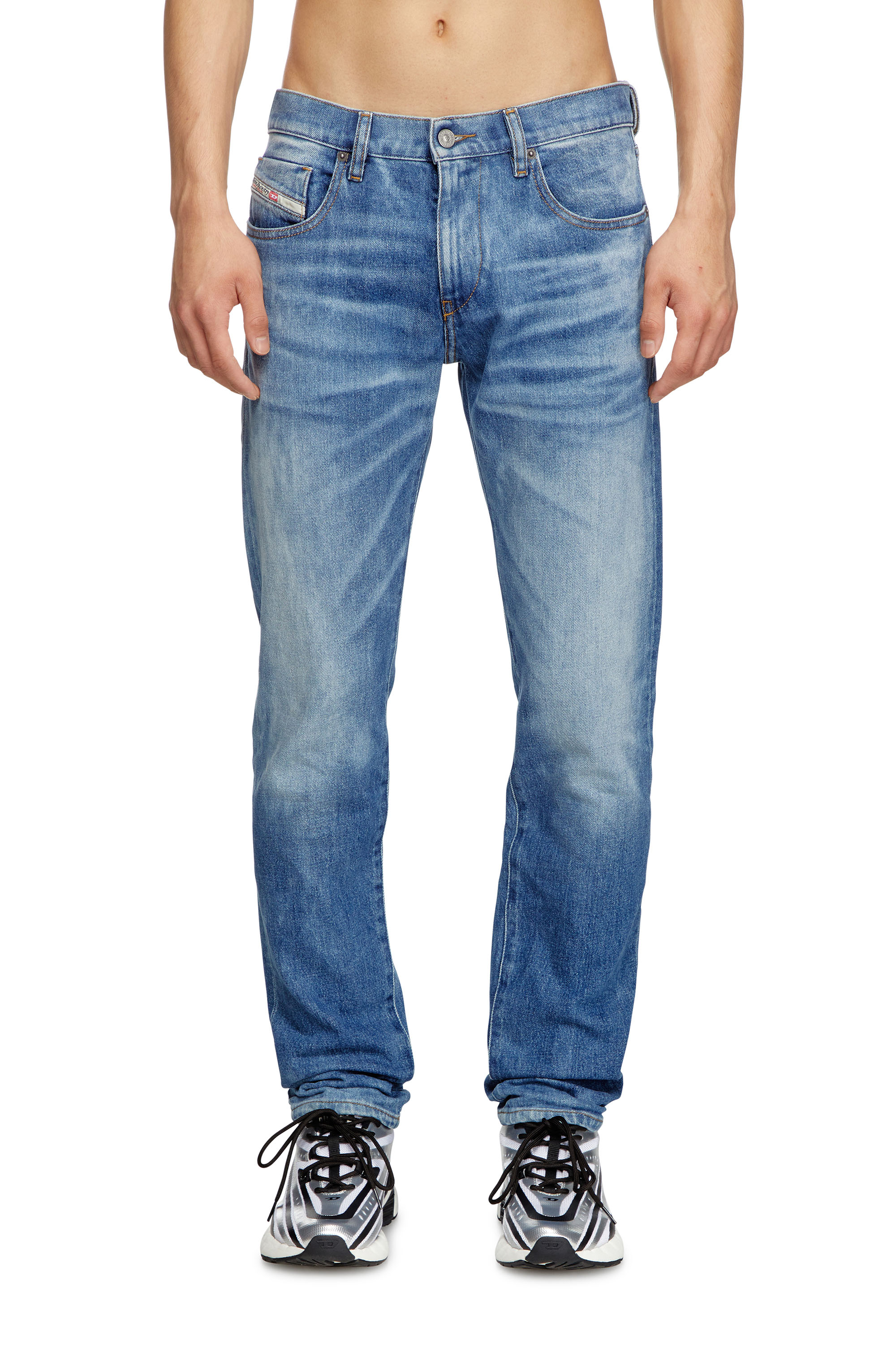 Diesel - Slim Jeans 2019 D-Strukt 09L19 Uomo, Blu medio - Image 1