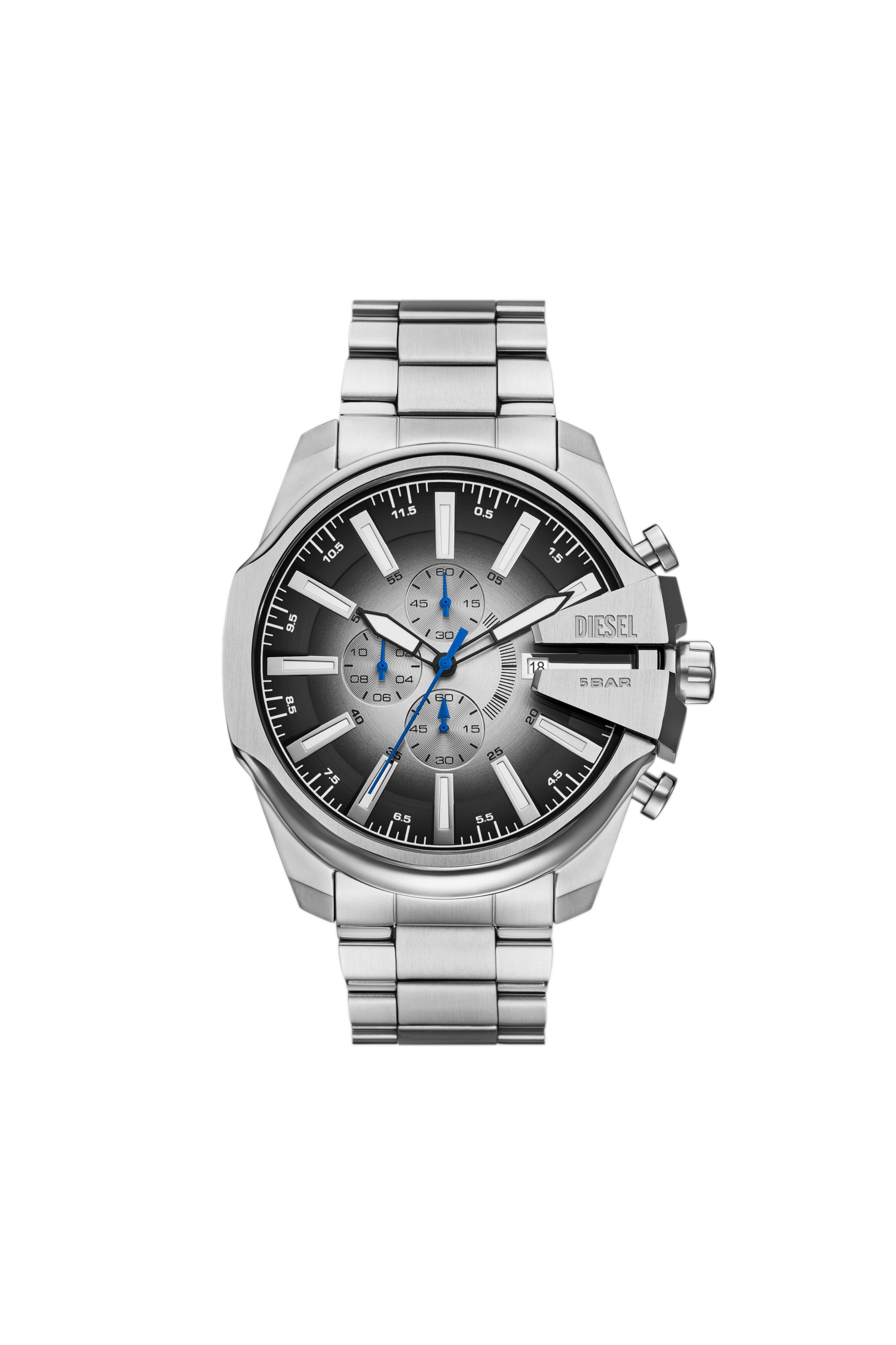 Diesel - DZ4686 WATCH, Orologio Mega Chief Slim in acciaio inossidabile Uomo in Argento - 1