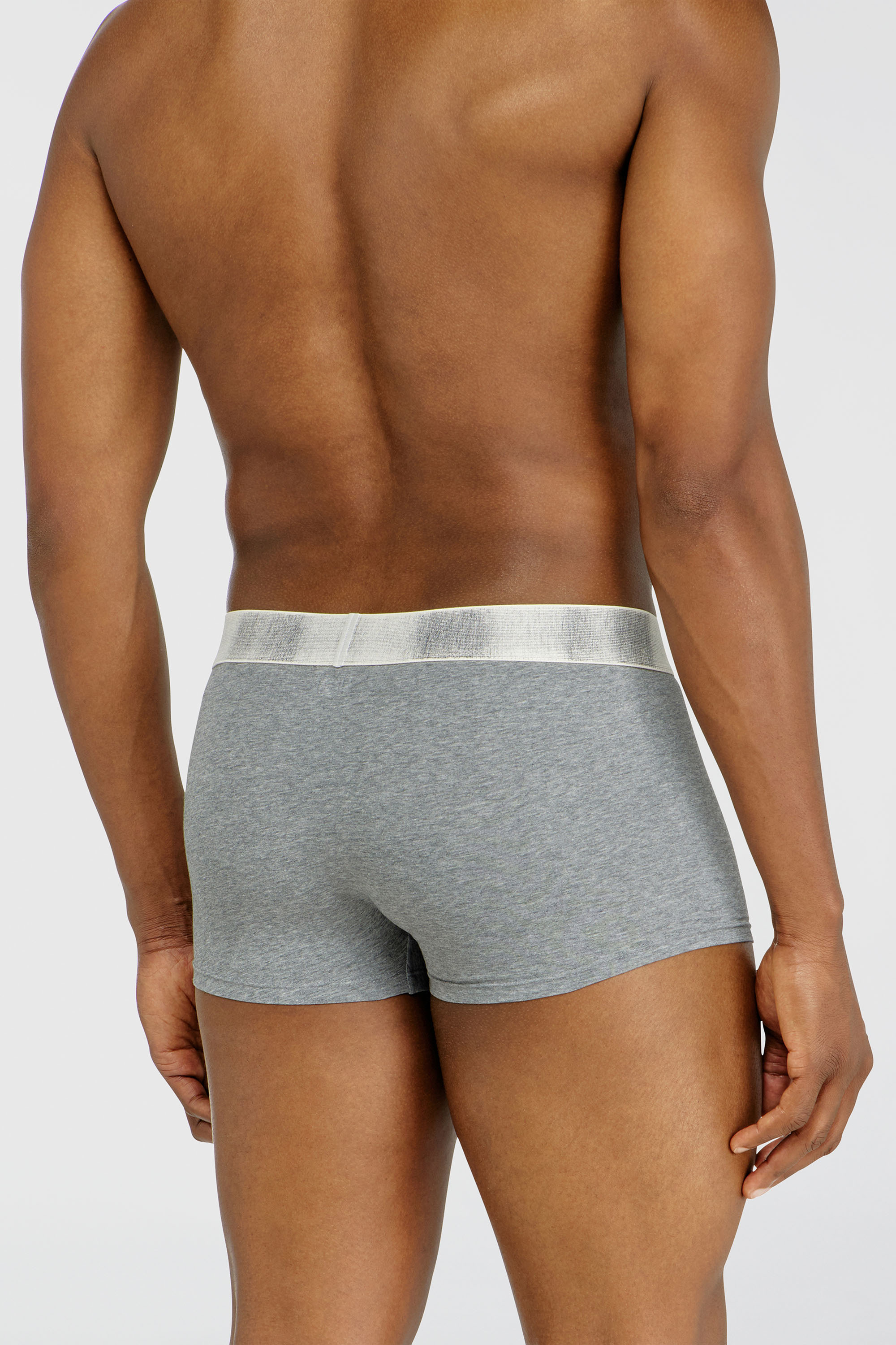 Diesel - DAMIEN-DNM-3PACK, Set da tre boxer in cotone elasticizzato con fascia in raso Uomo in Multicolor - 4