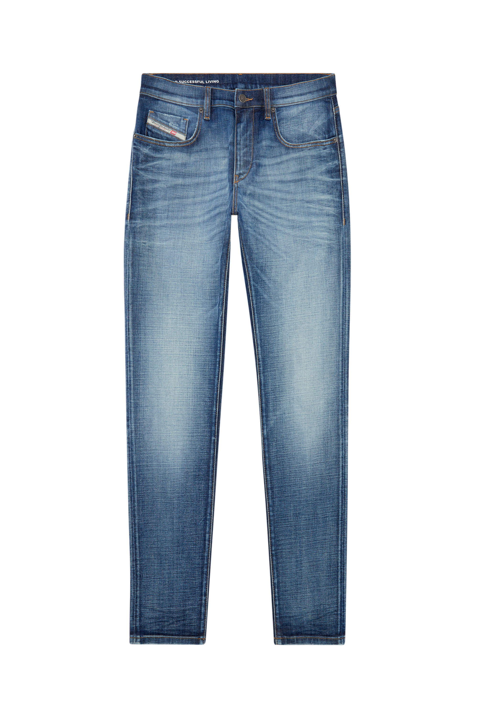 Diesel - Slim Jeans 2019 D-Strukt 0DQAE, Blu medio - Image 5