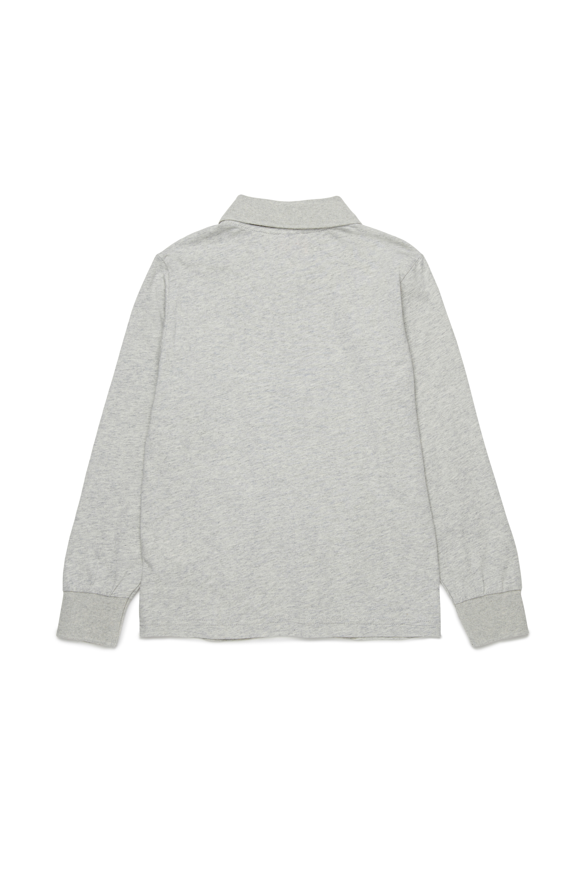 Diesel - TAKAO, Polo in cotone con logo Uomo in Grigio - 2