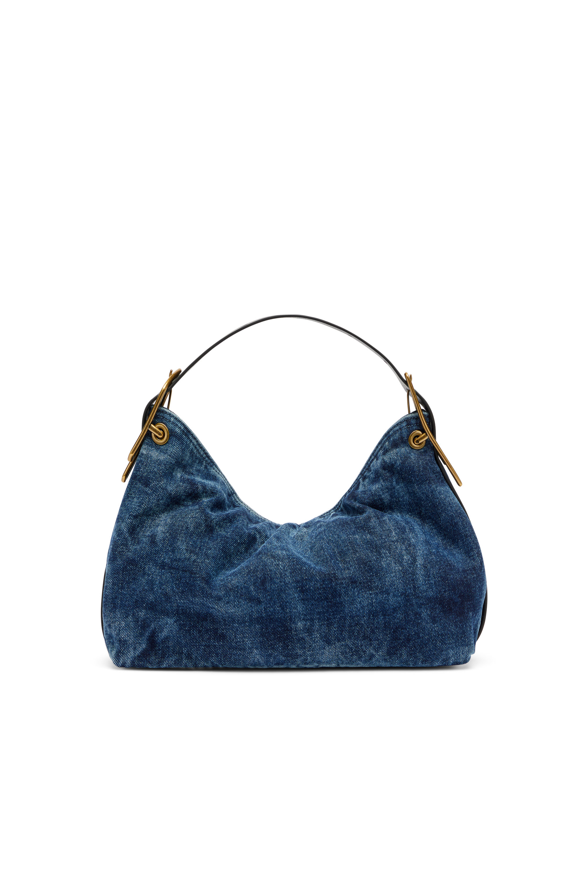 Diesel - D-LINE SHOULDER, D-Line-Borsa a spalla in denim Donna in Blu - 4