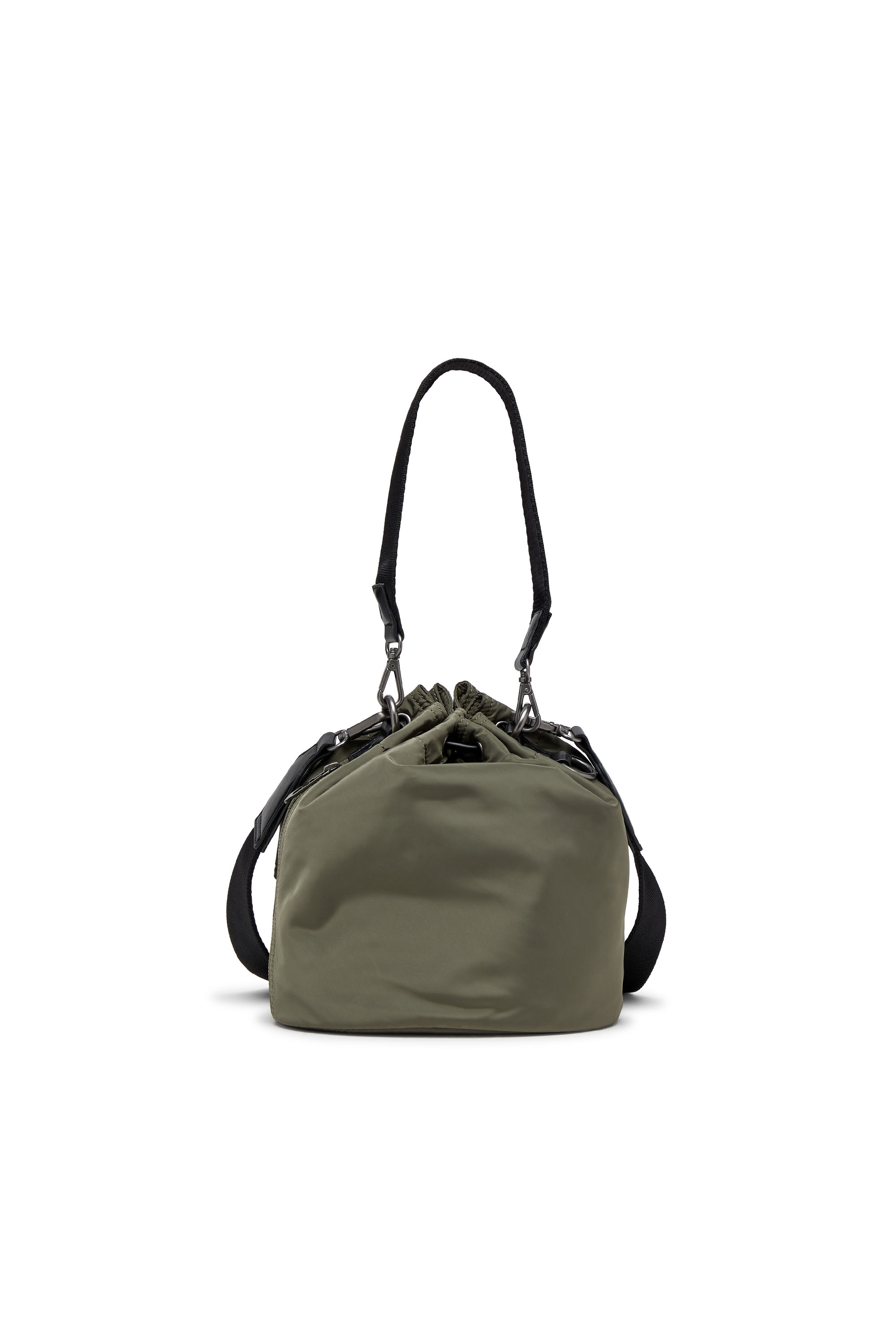 Diesel - MULTI-PKTS BUCKET X, Multi-Pkts-Borsa bucket in tessuto utility Unisex in Verde - 2