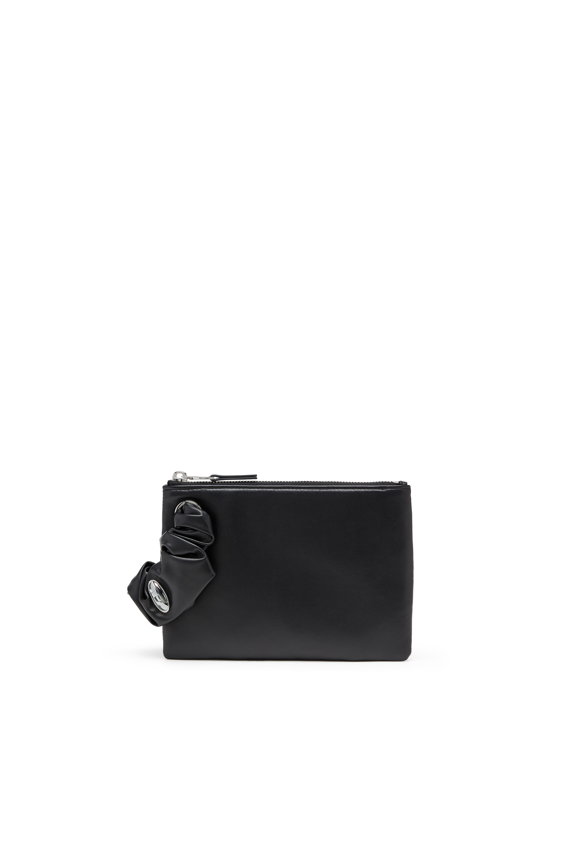 Diesel - GRAB-D POUCH, Pochette con polsiera scrunchie Donna in Nero - 1
