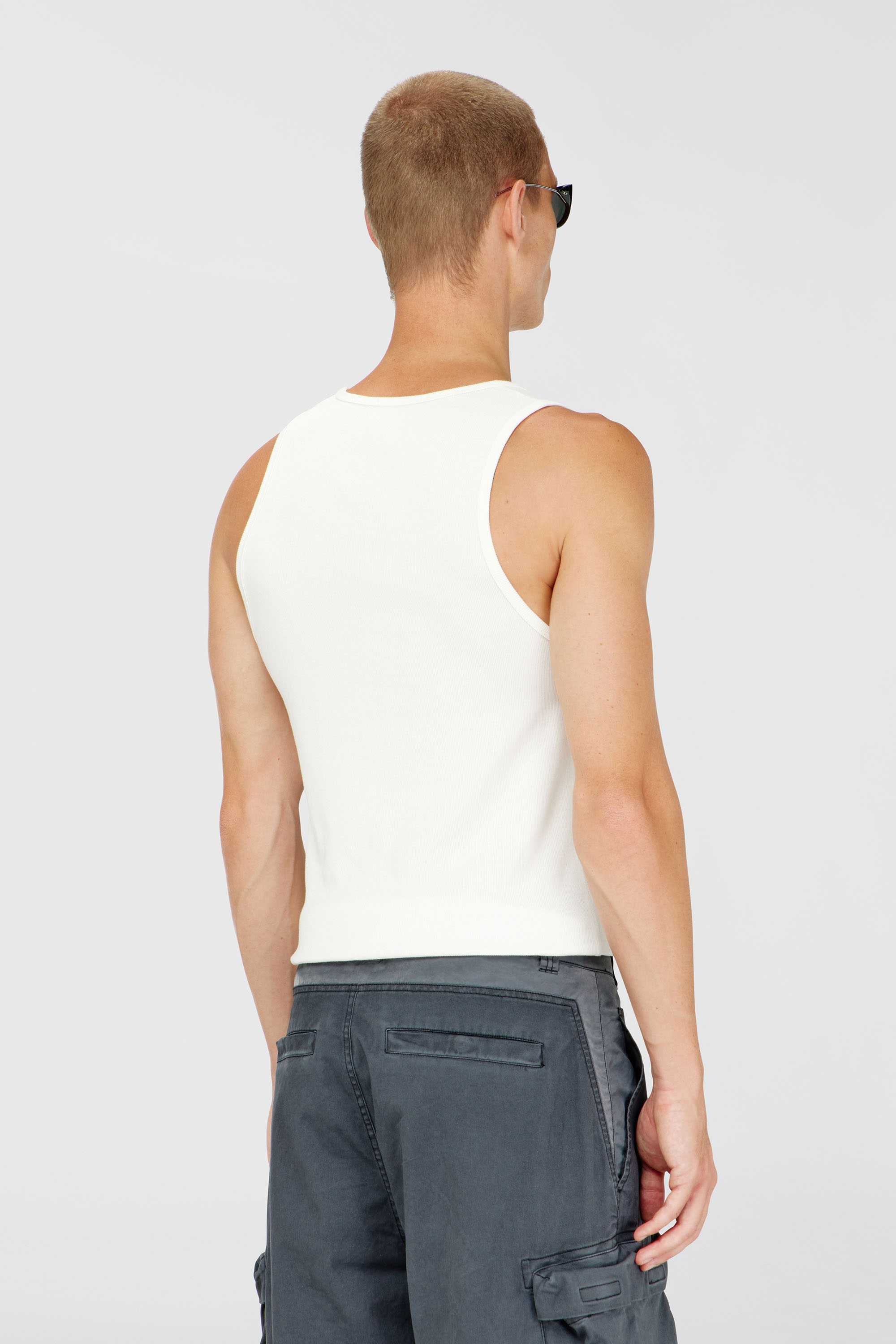 Diesel - T-LIFTY-IOD, Canotta in cotone con logo Uomo in Bianco - 4