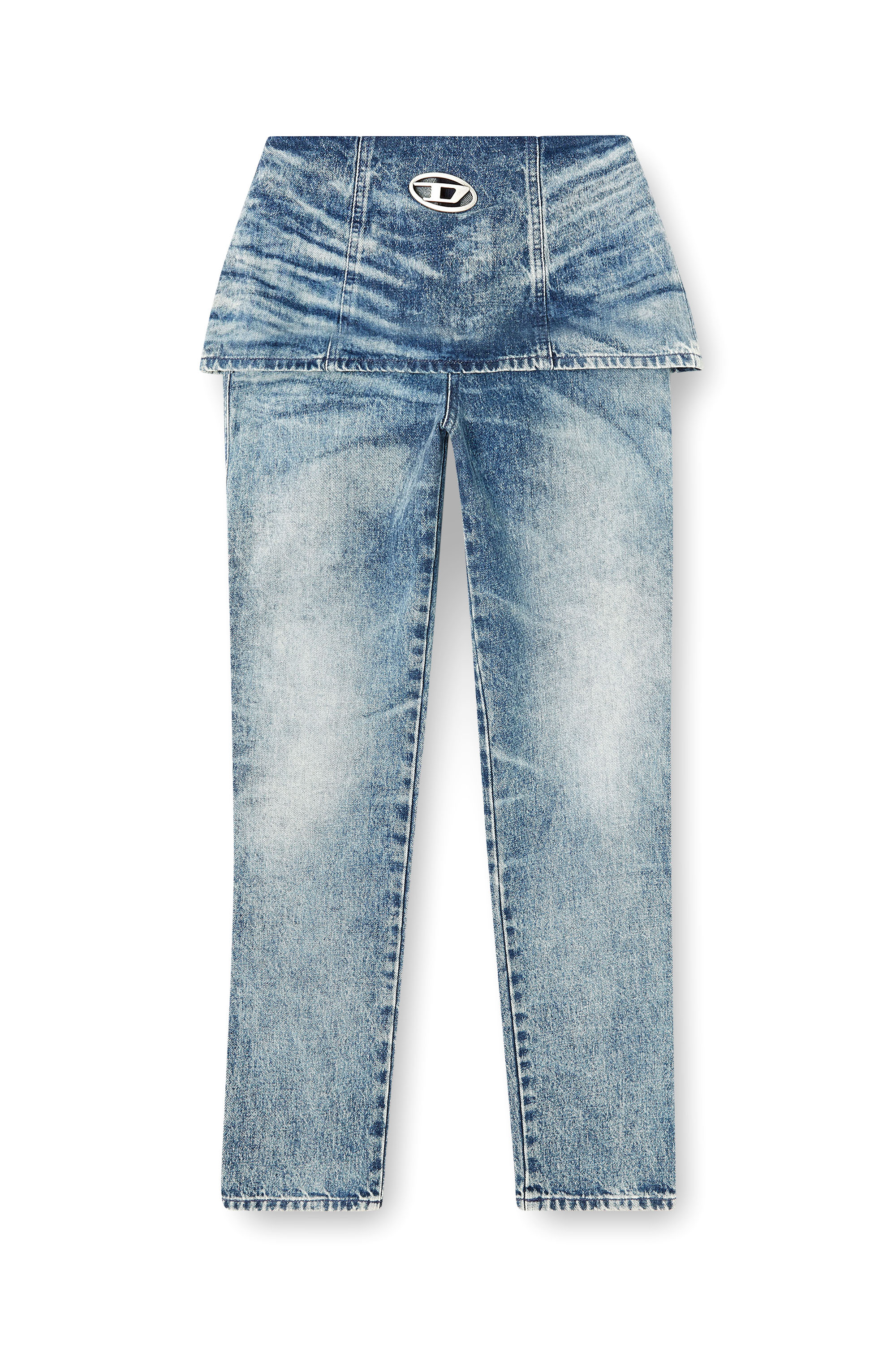 Diesel - Slim Jeans D-Hourjian 007DA Donna, Blu Chiaro - Image 3