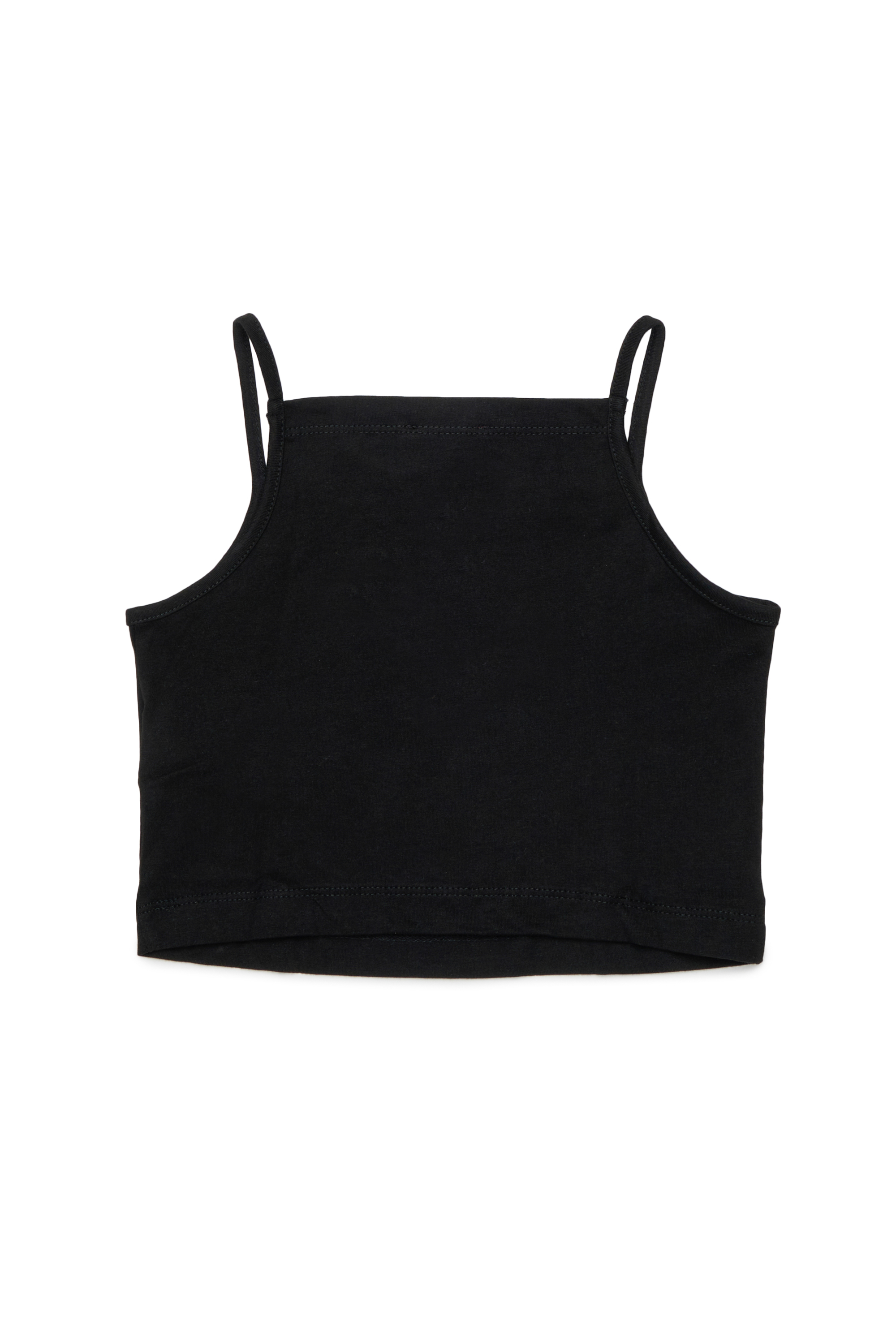 Diesel - TEDIM, Crop top con spalline sottili Donna in Nero - 2