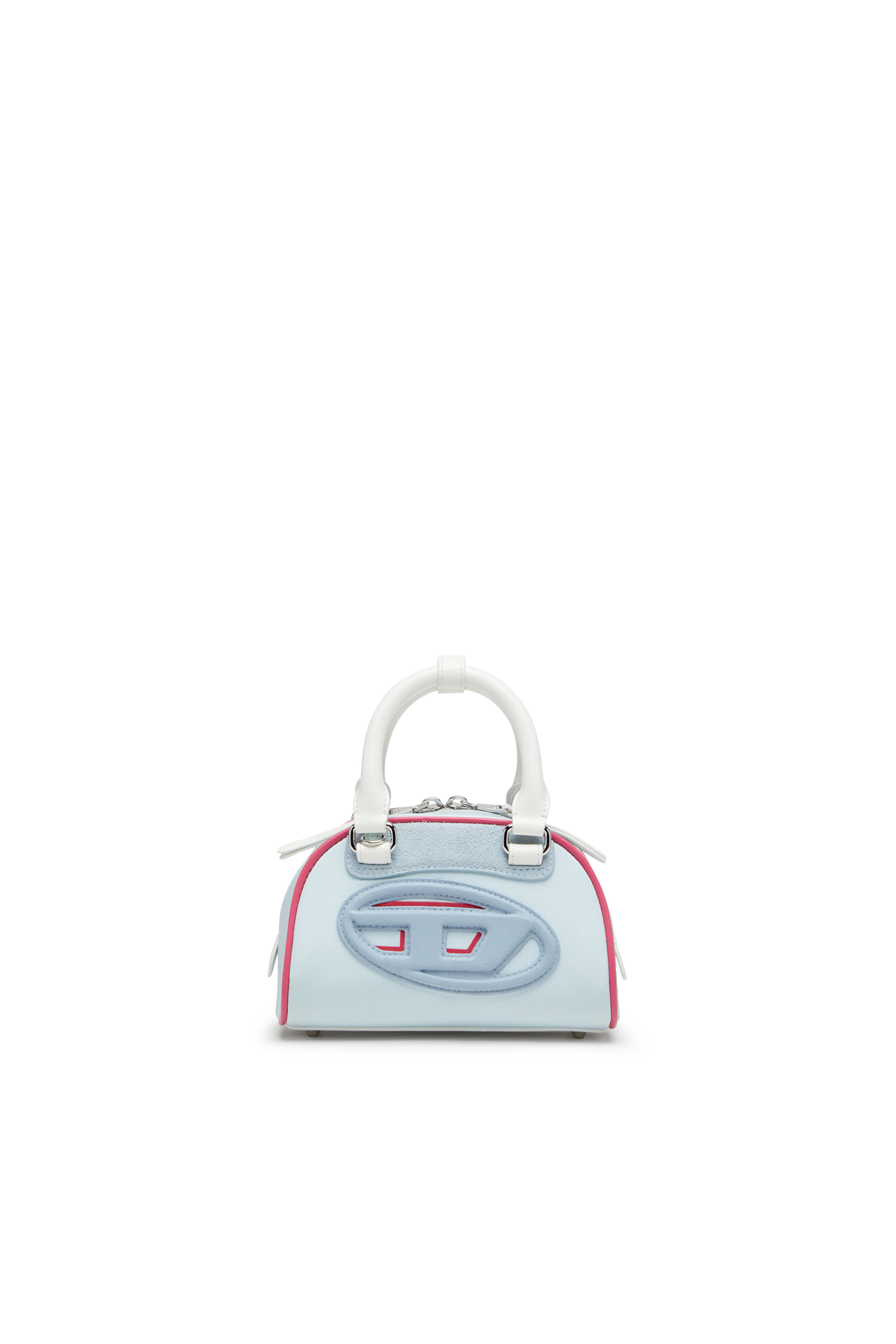 Diesel - 1DR DOME CROSSBODY, Mini borsa bowling colour-block Donna in Blu - 1