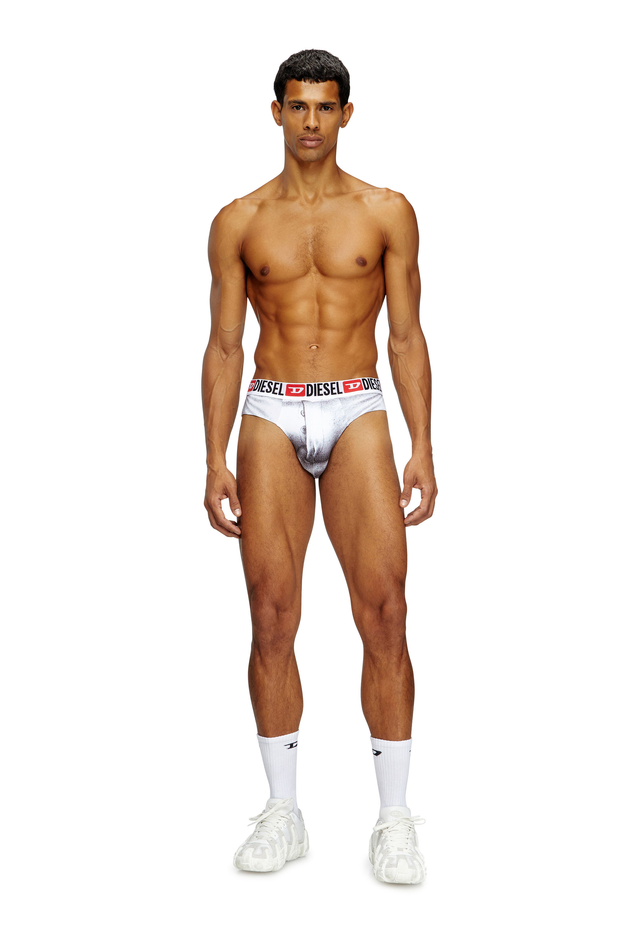 Diesel - PR-ANDRE, Slip con stampa grafica Uomo in Bianco - 1