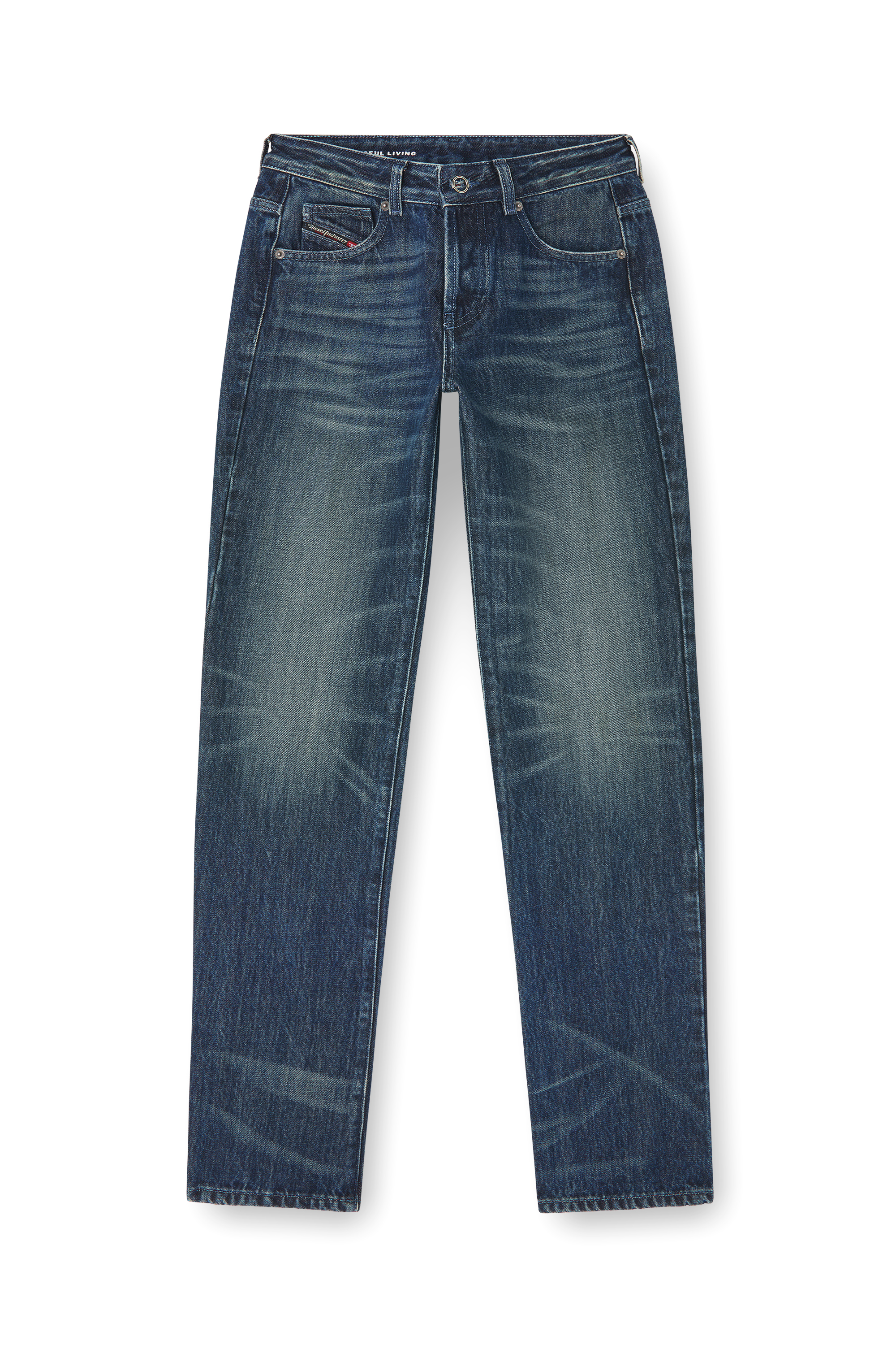 Diesel - Regular Jeans D-Heel 007FZ Donna, Blu Scuro - Image 6