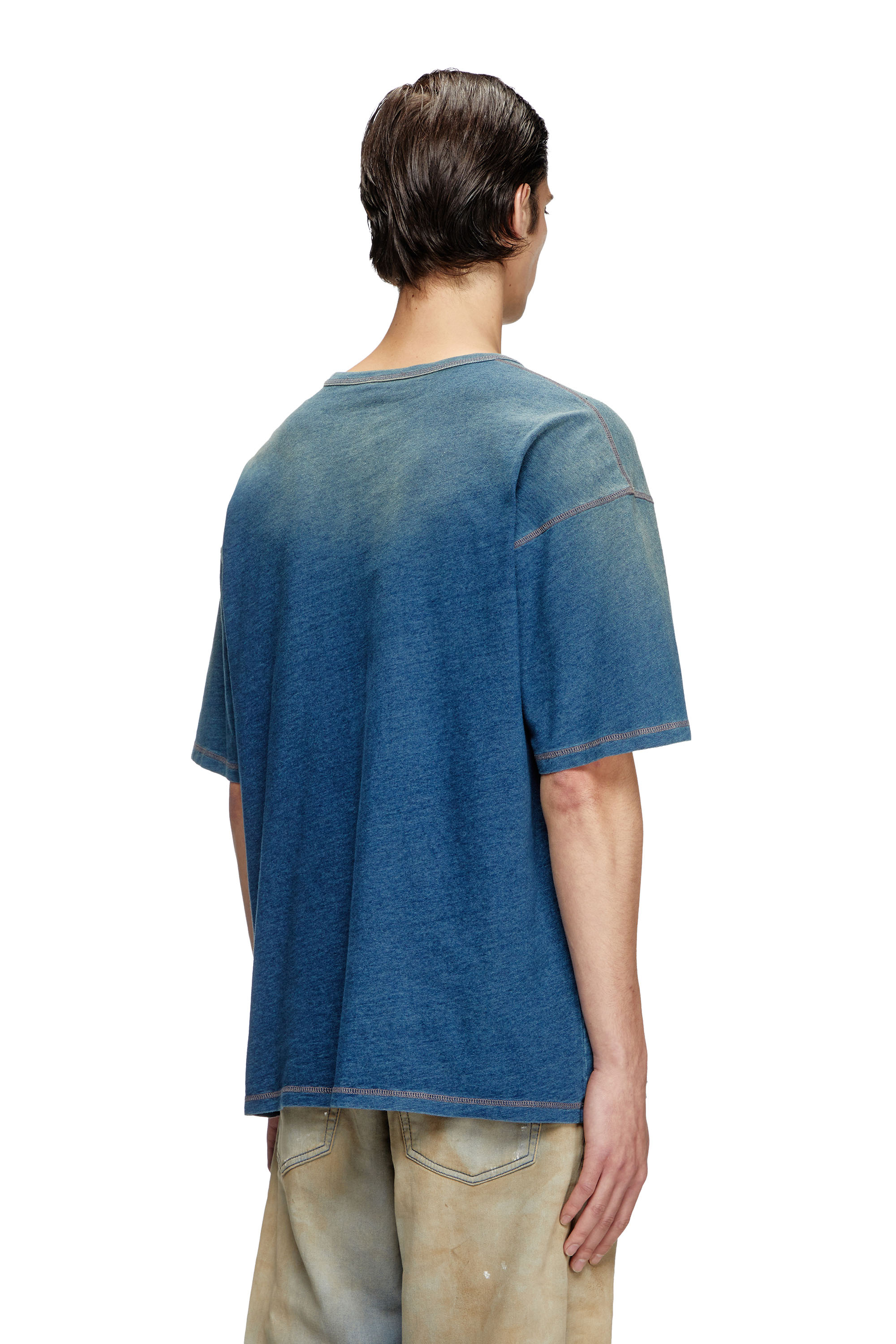 Diesel - T-BOXT-R11, T-shirt con trattamento spray Uomo in Blu - 4