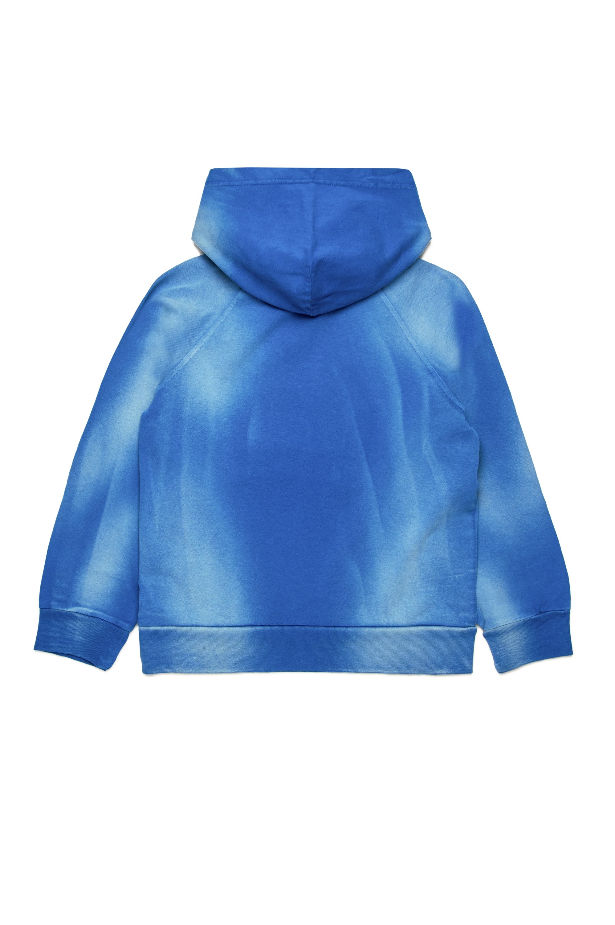 Diesel - SROXTHOOD, Felpa con cappuccio effetto solarizzato Uomo in Blu - 2