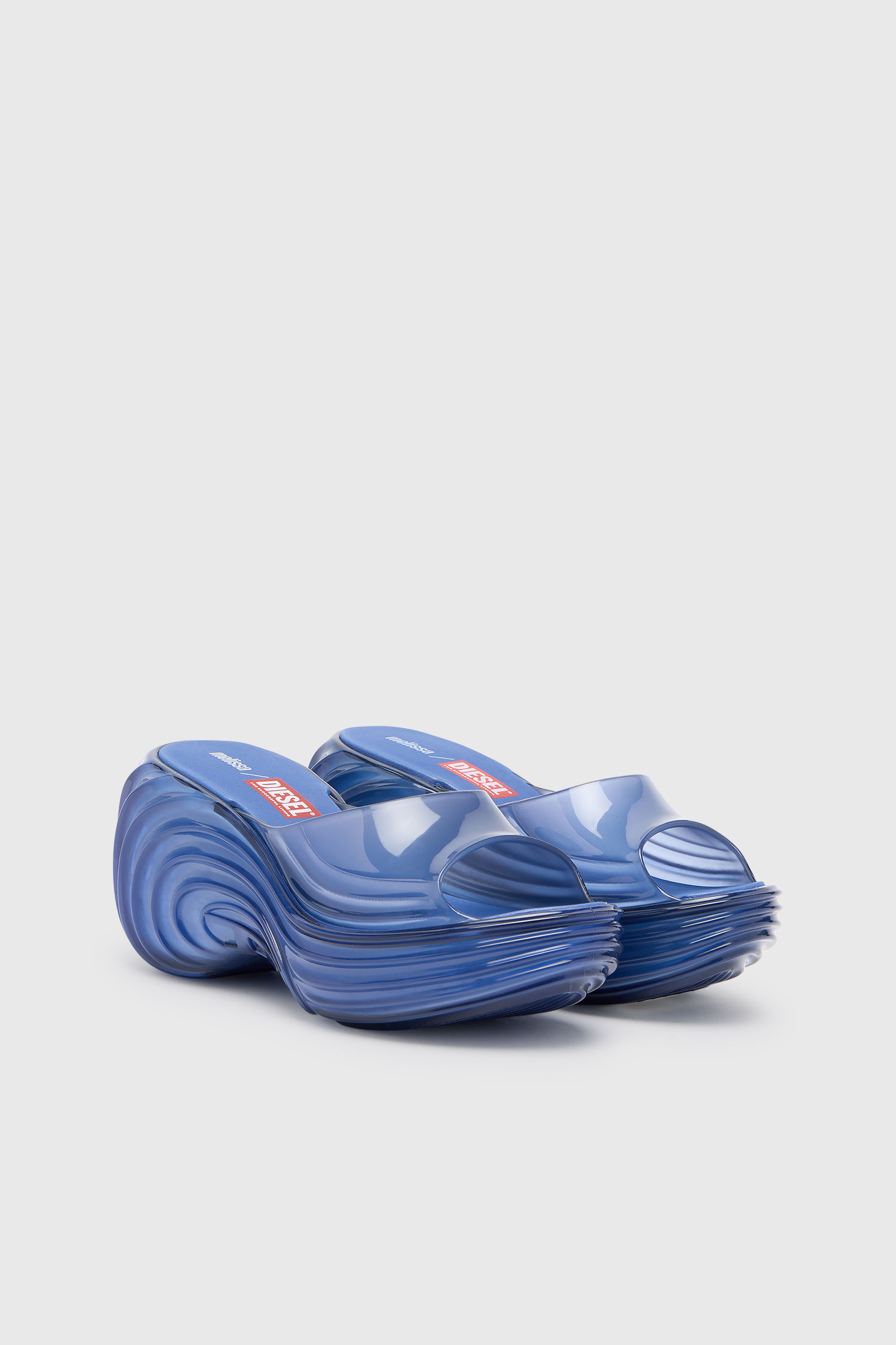 Diesel - MELISSA QUANTUM PLATFORM, Mule platform in Melflex&reg; Donna in Blu - 2